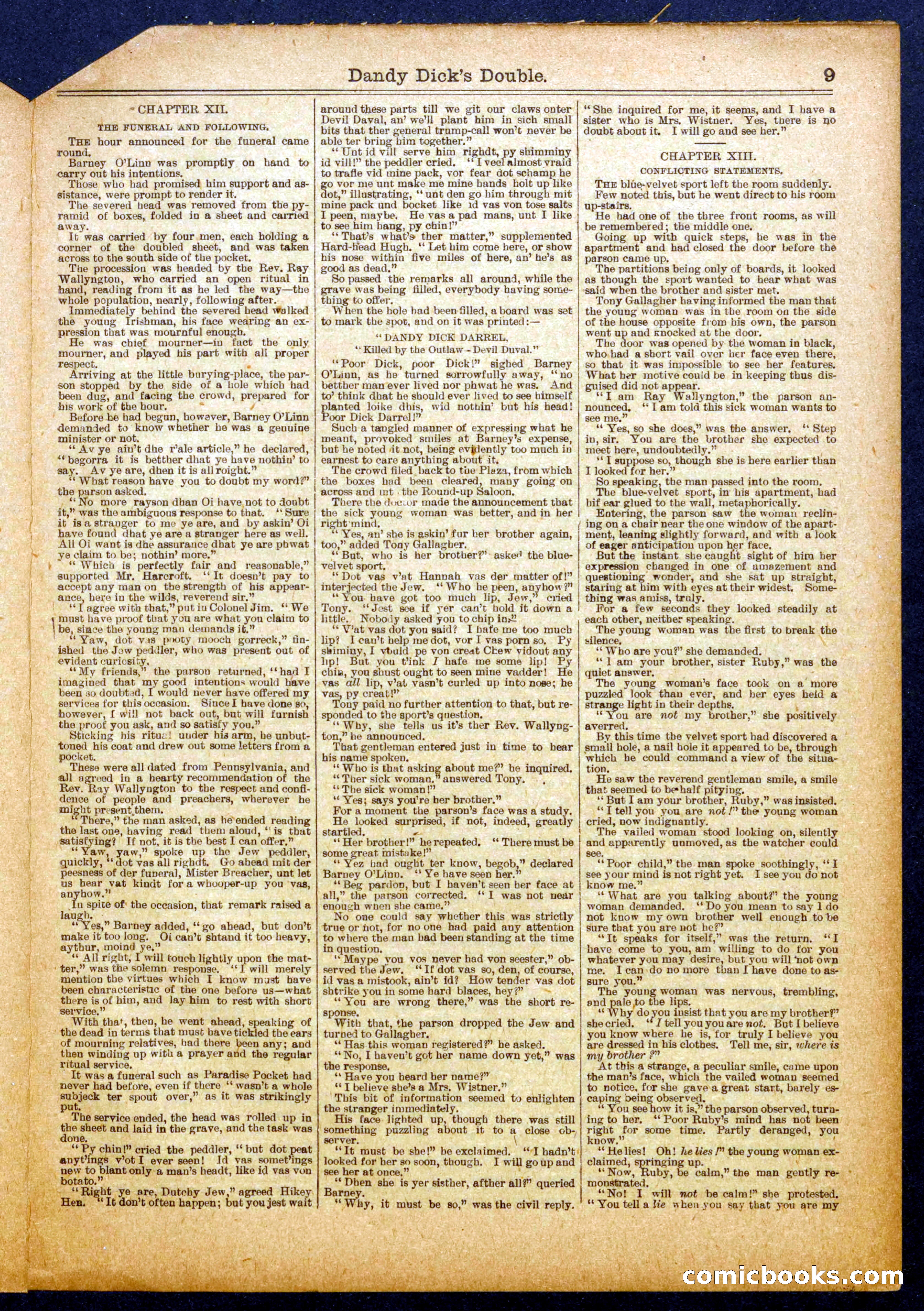 Beadle's Half Dime Library No. 1036 — page 9 of 16
