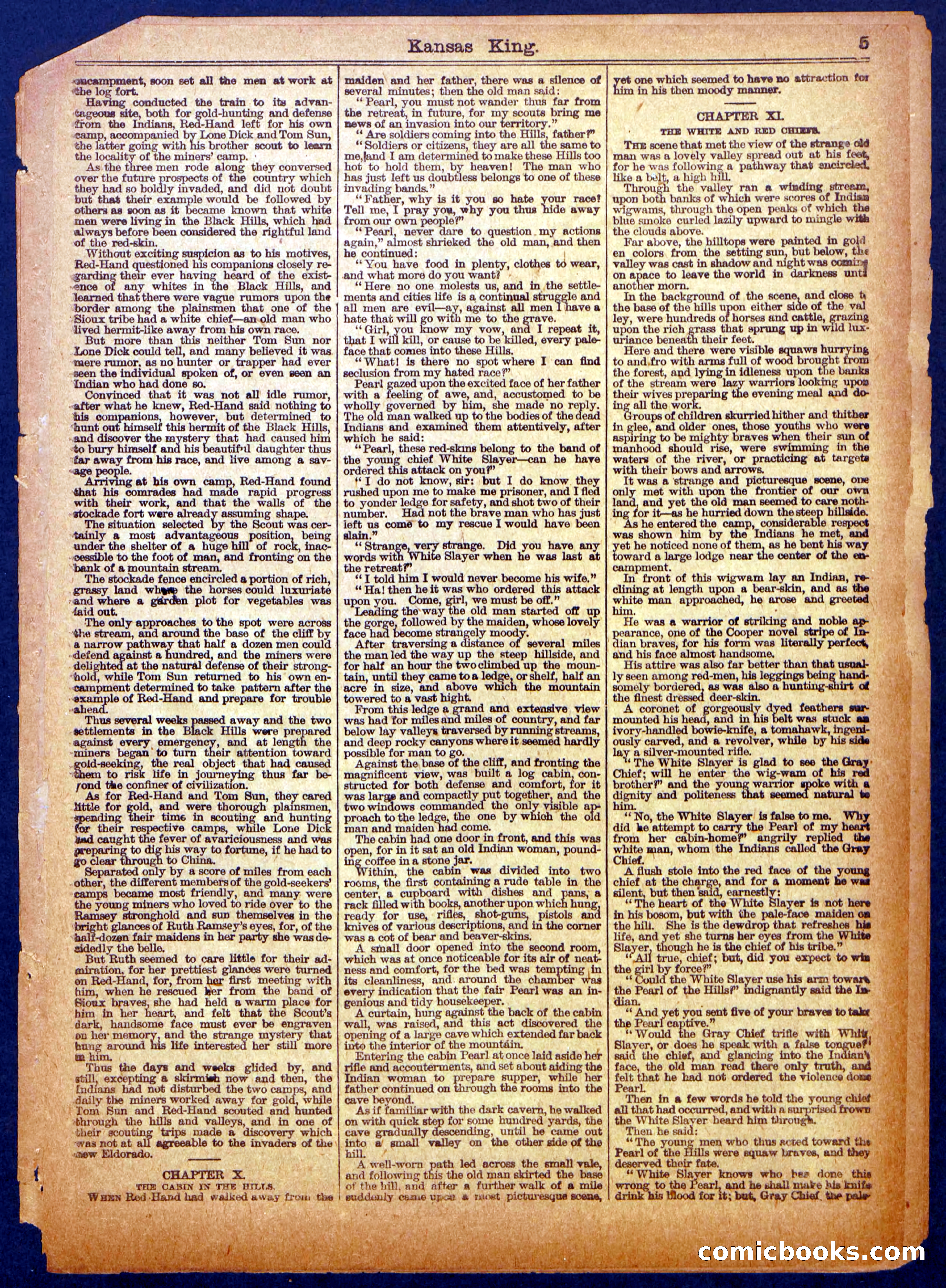 Beadle's Half Dime Library No. 1038 — page 5 of 16