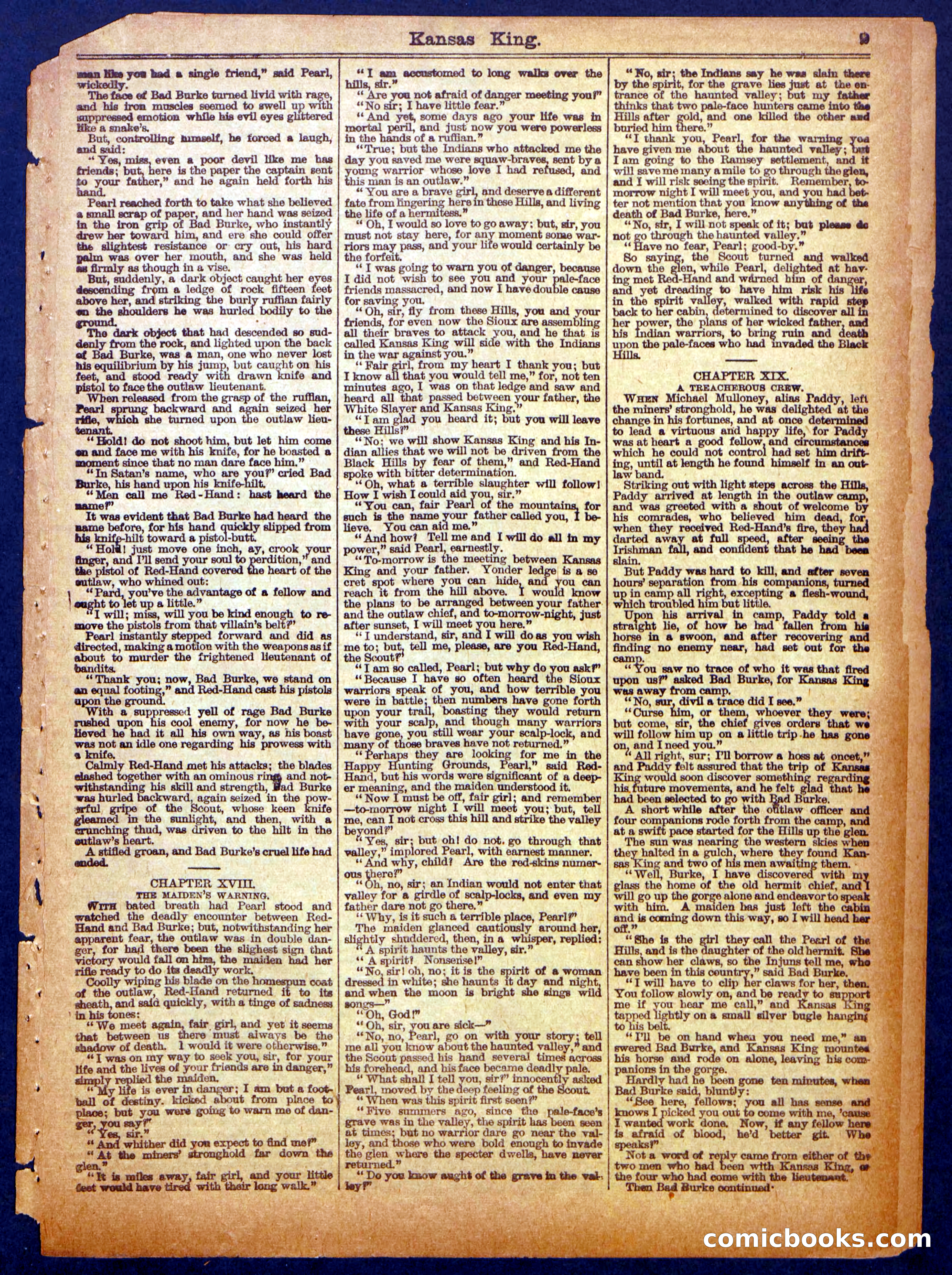 Beadle's Half Dime Library No. 1038 — page 9 of 16