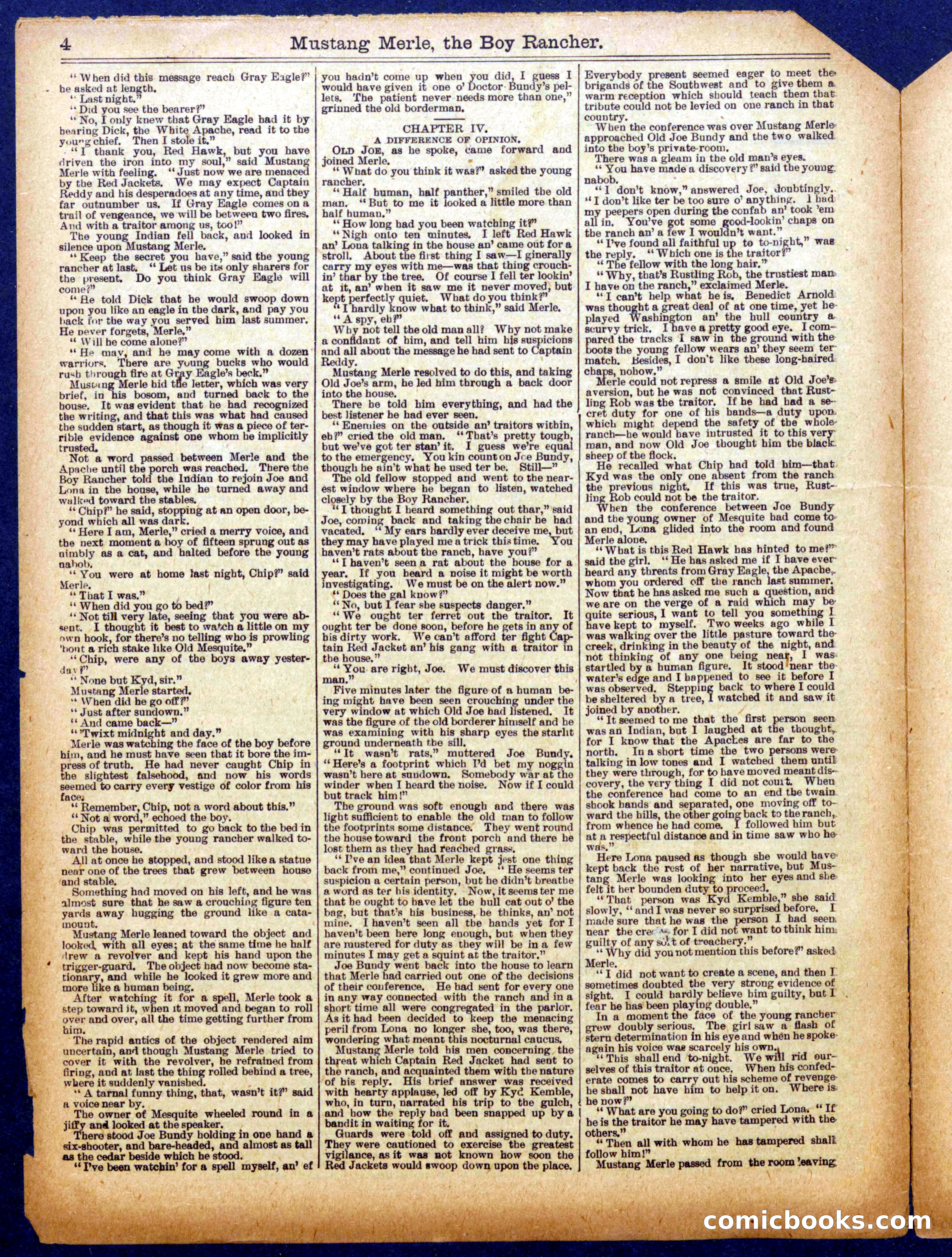 Beadle's Half Dime Library No. 1039 — page 4 of 16