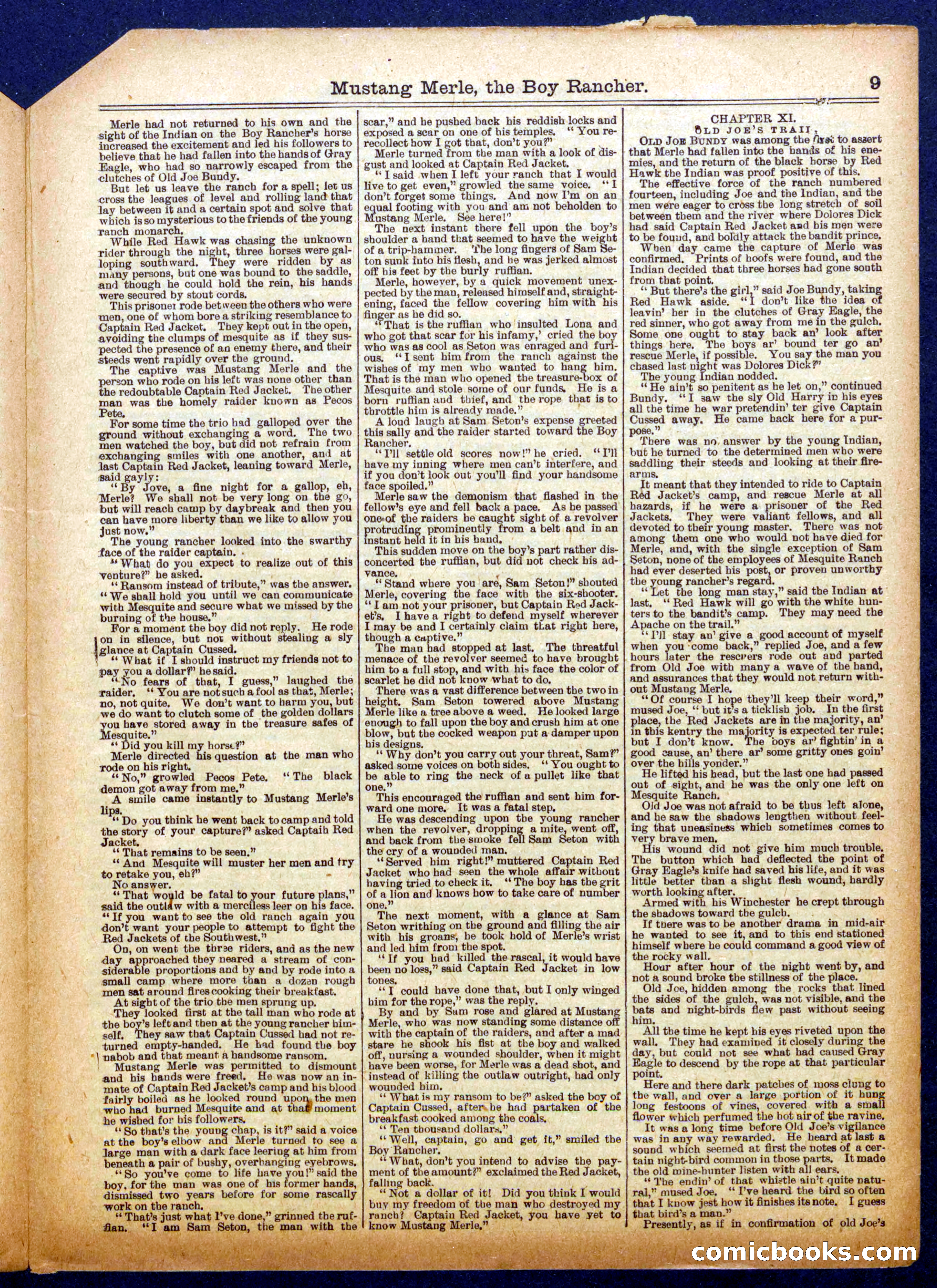 Beadle's Half Dime Library No. 1039 — page 9 of 16