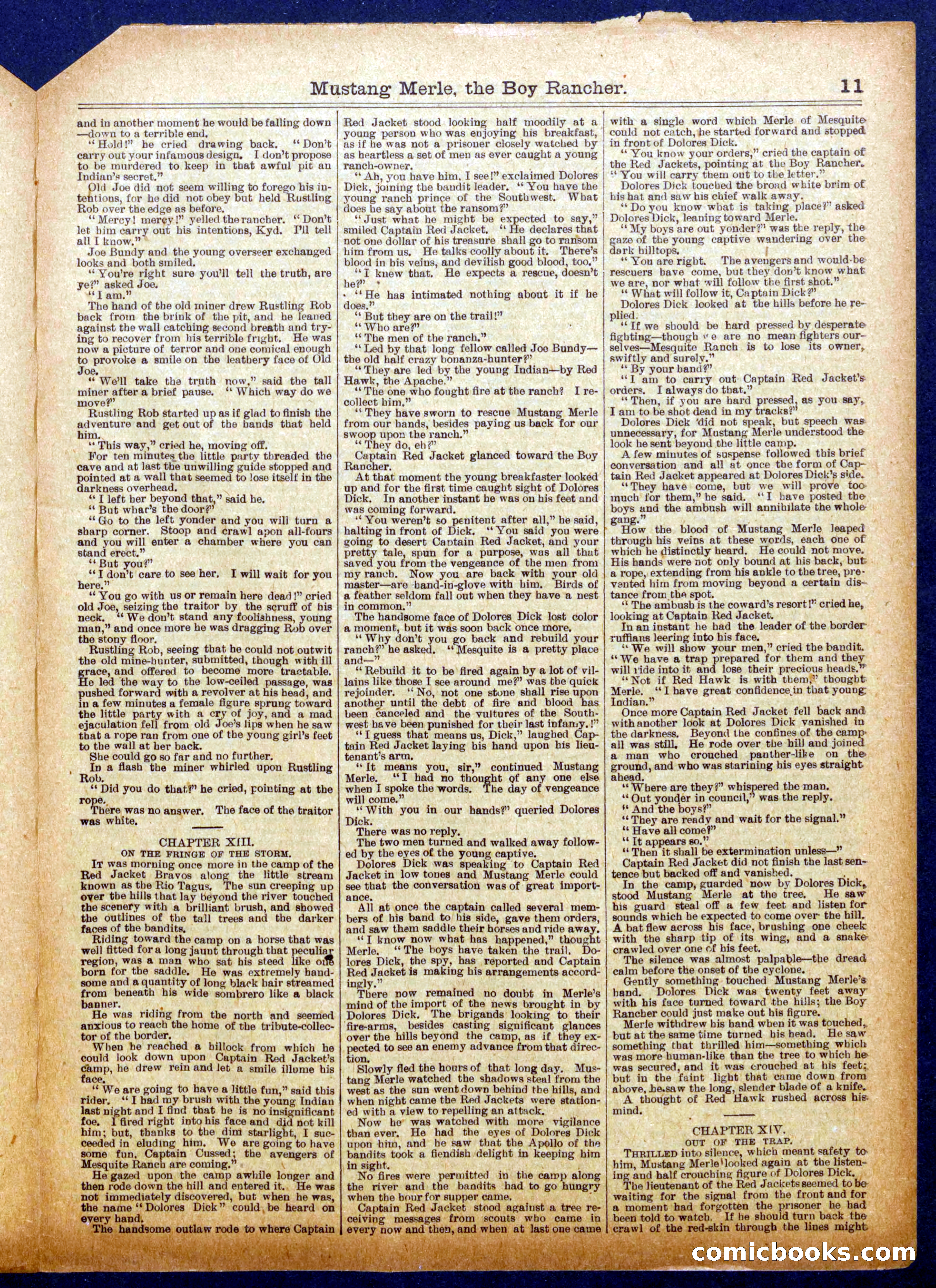 Beadle's Half Dime Library No. 1039 — page 11 of 16