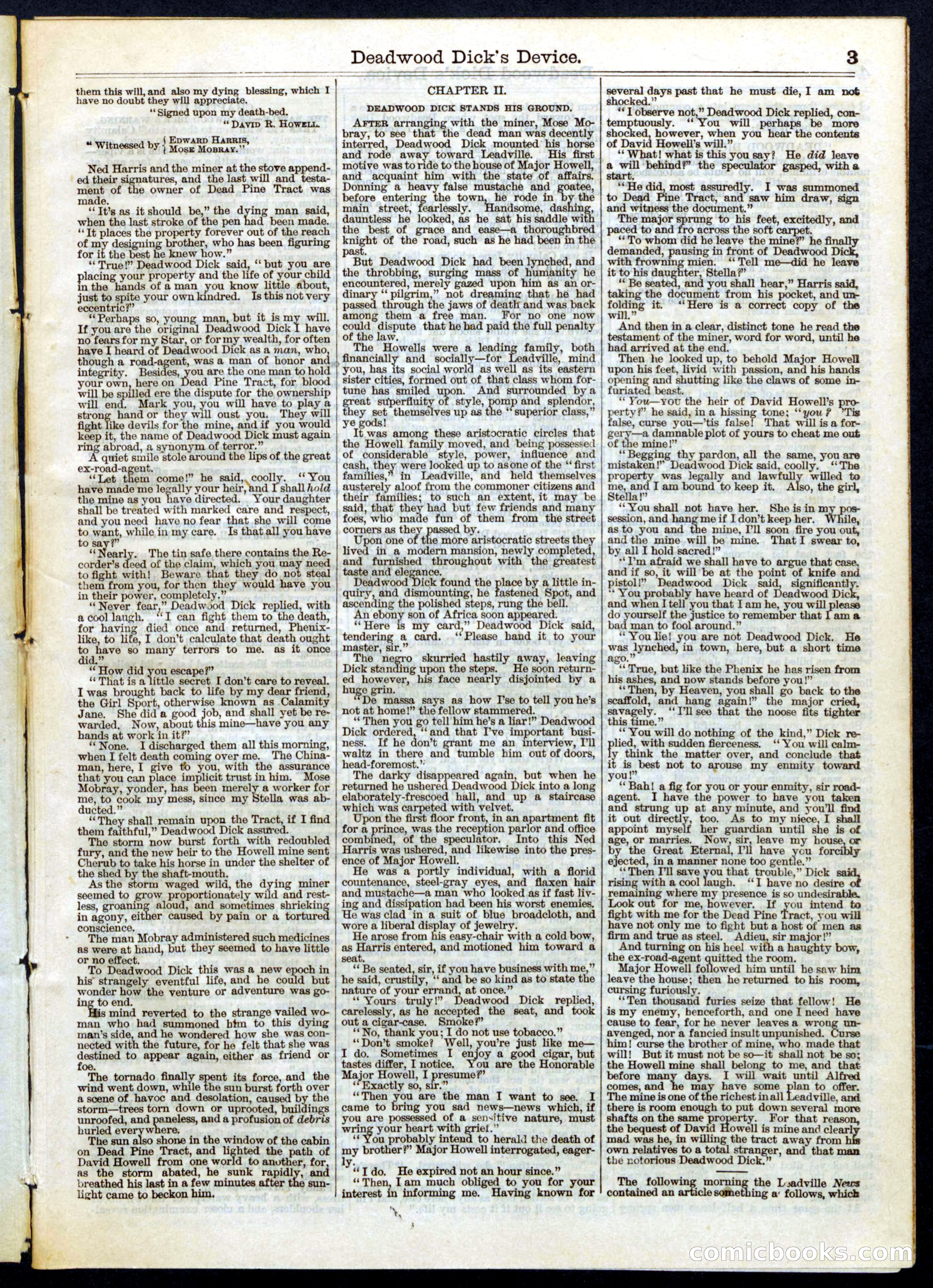 Beadle's Half Dime Library, No. 104 — page 3 of 16