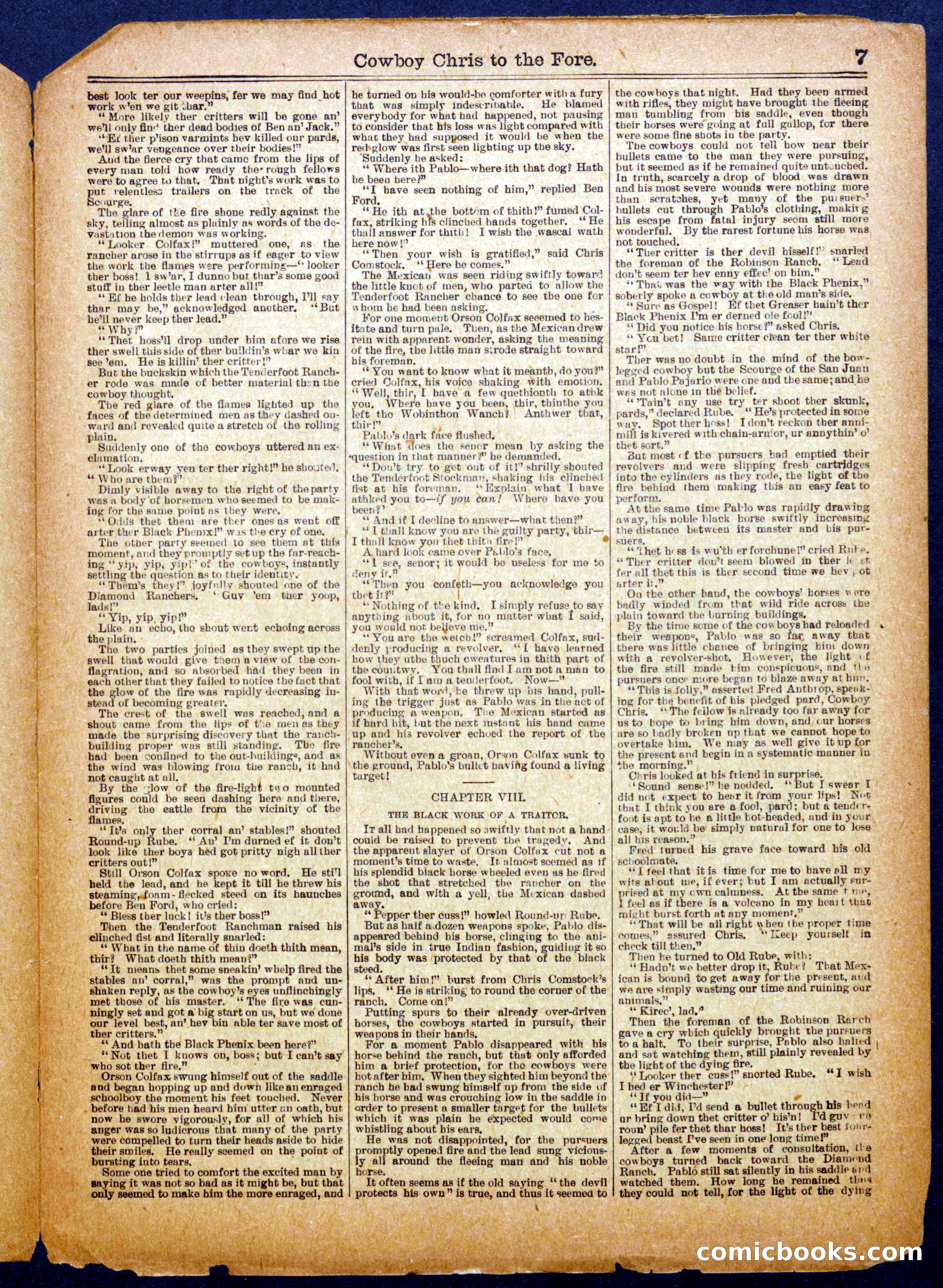 Beadle's Half Dime Library No. 1041 — page 7 of 16