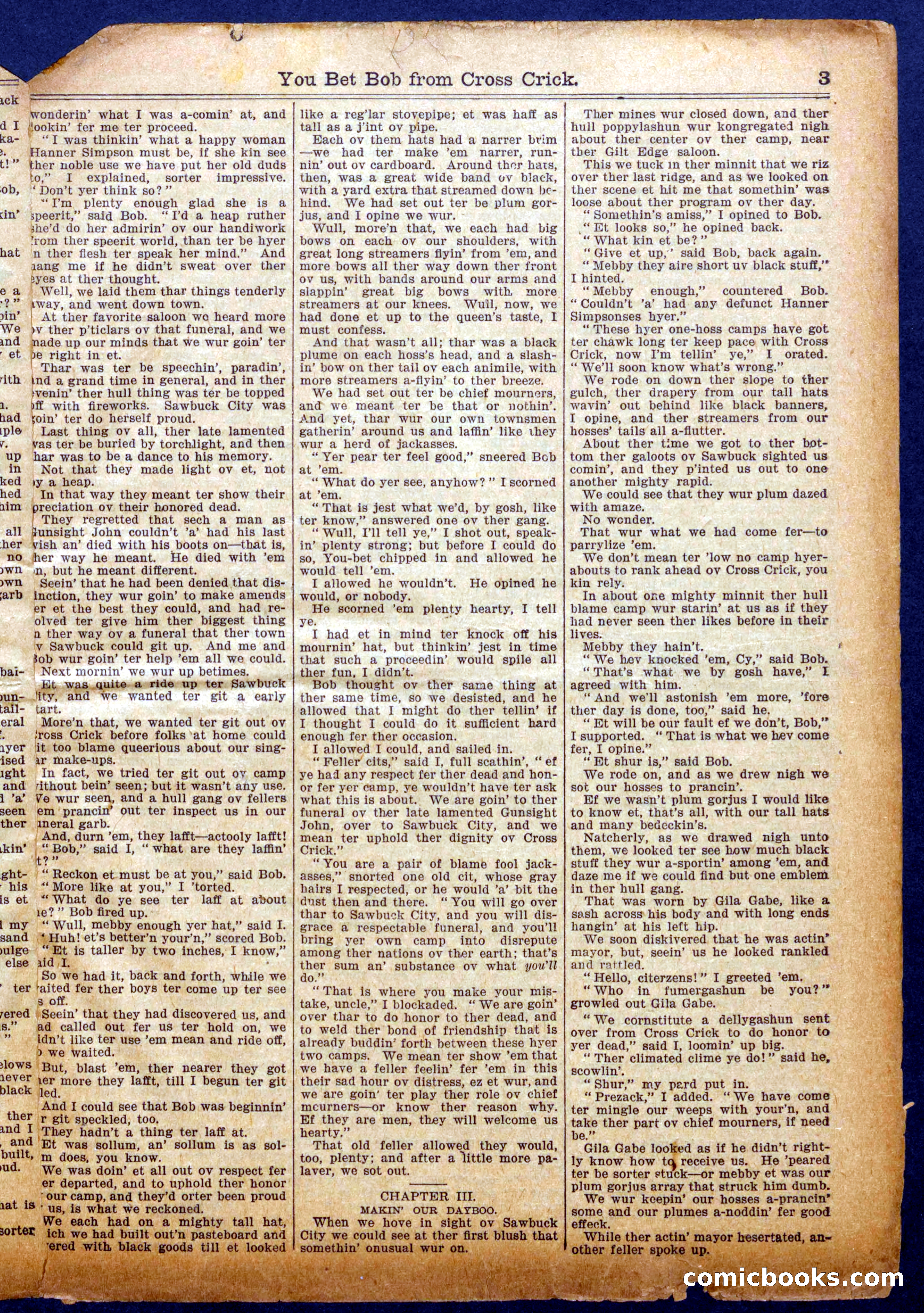 You Bet Bob from Cross Crick — page 3 of 16