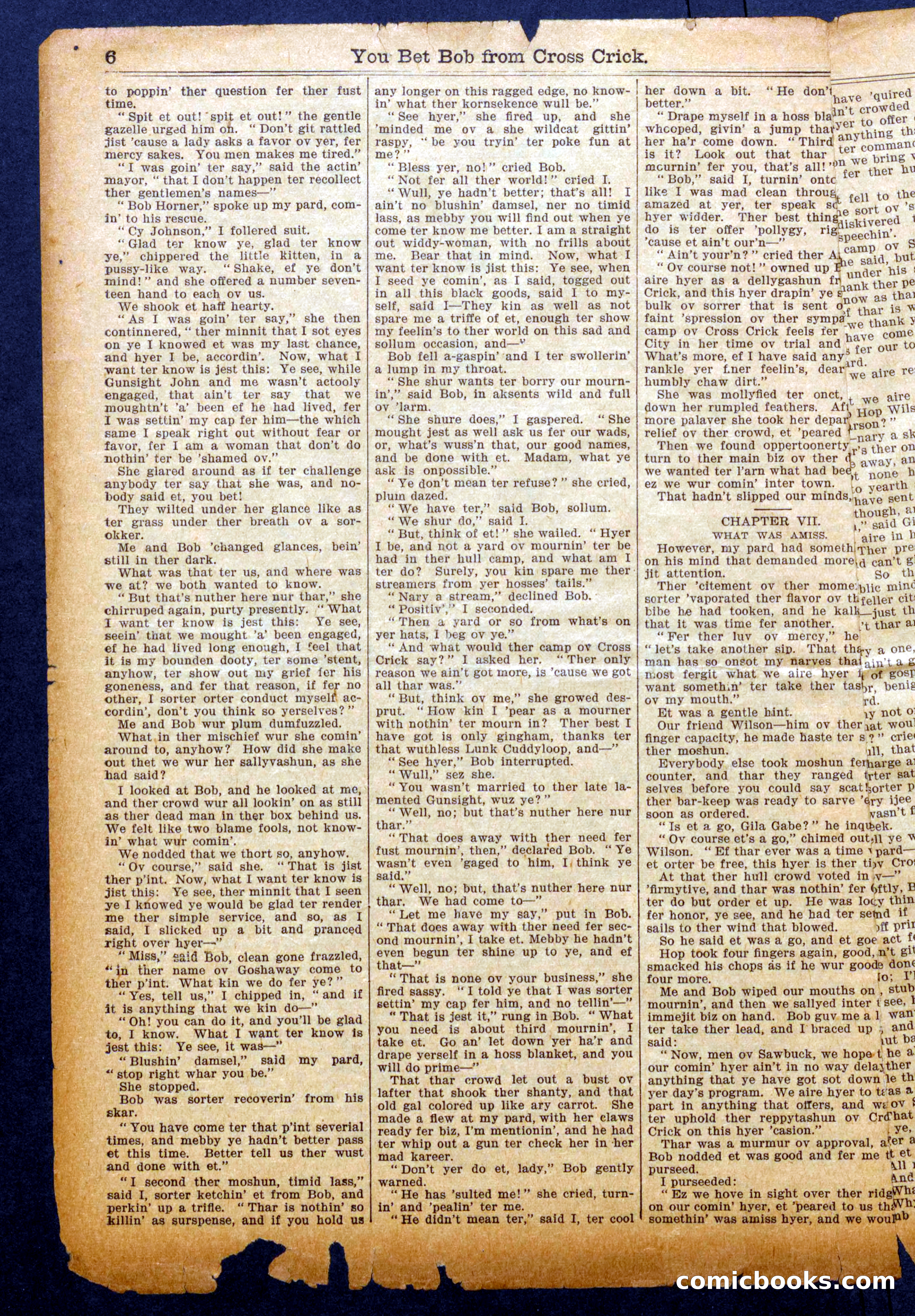 You Bet Bob from Cross Crick — page 6 of 16