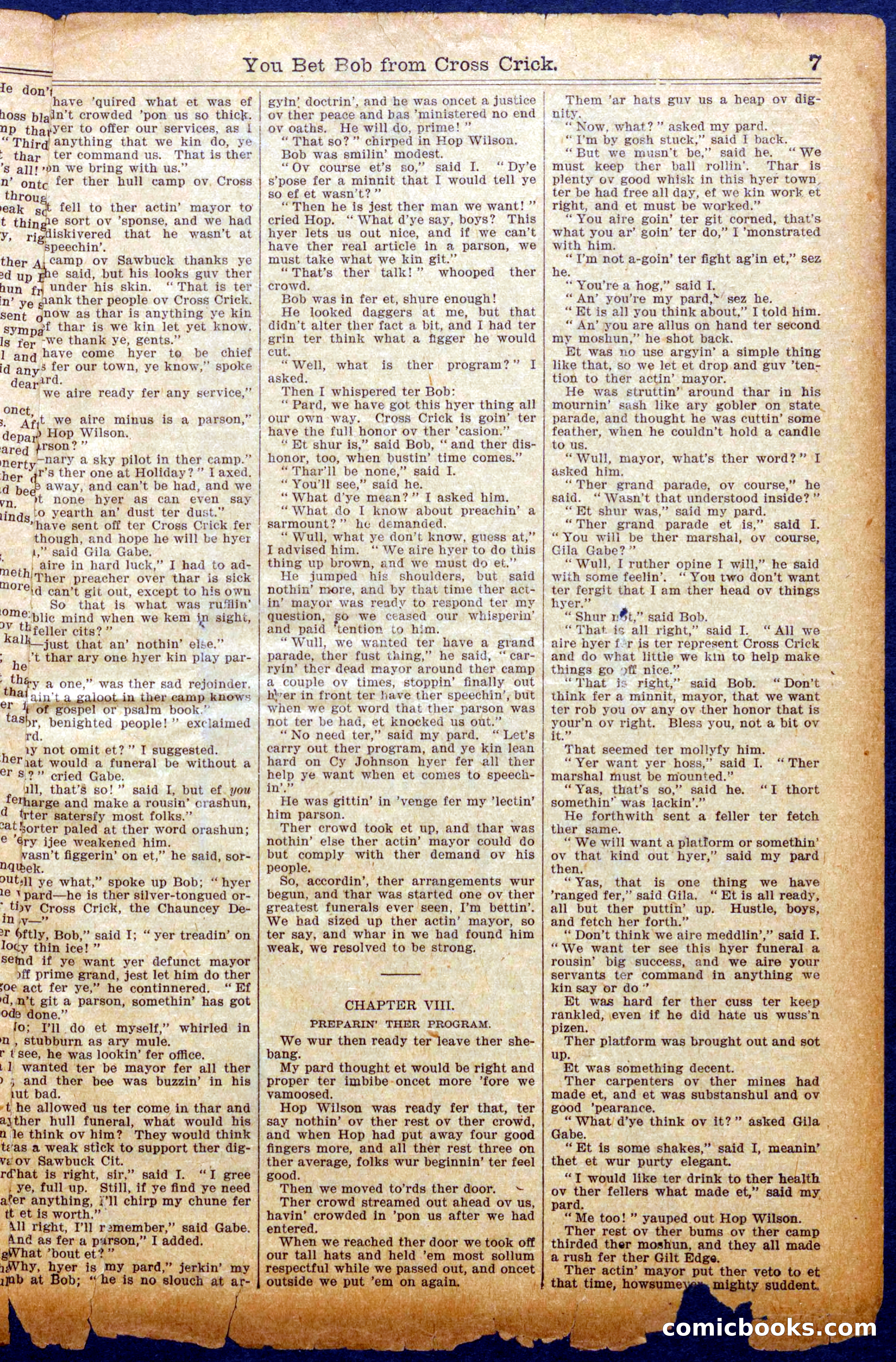 You Bet Bob from Cross Crick — page 7 of 16