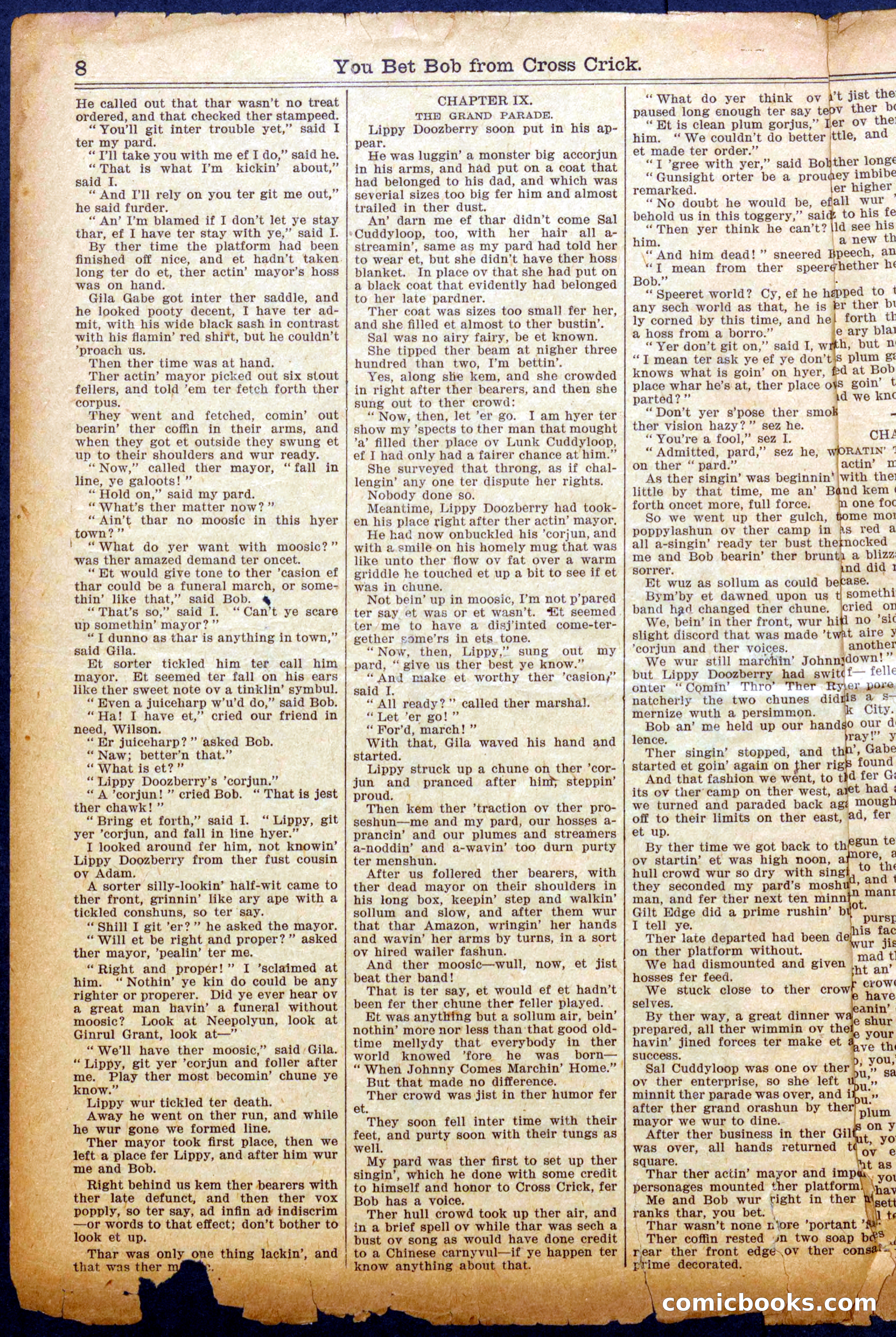 You Bet Bob from Cross Crick — page 8 of 16