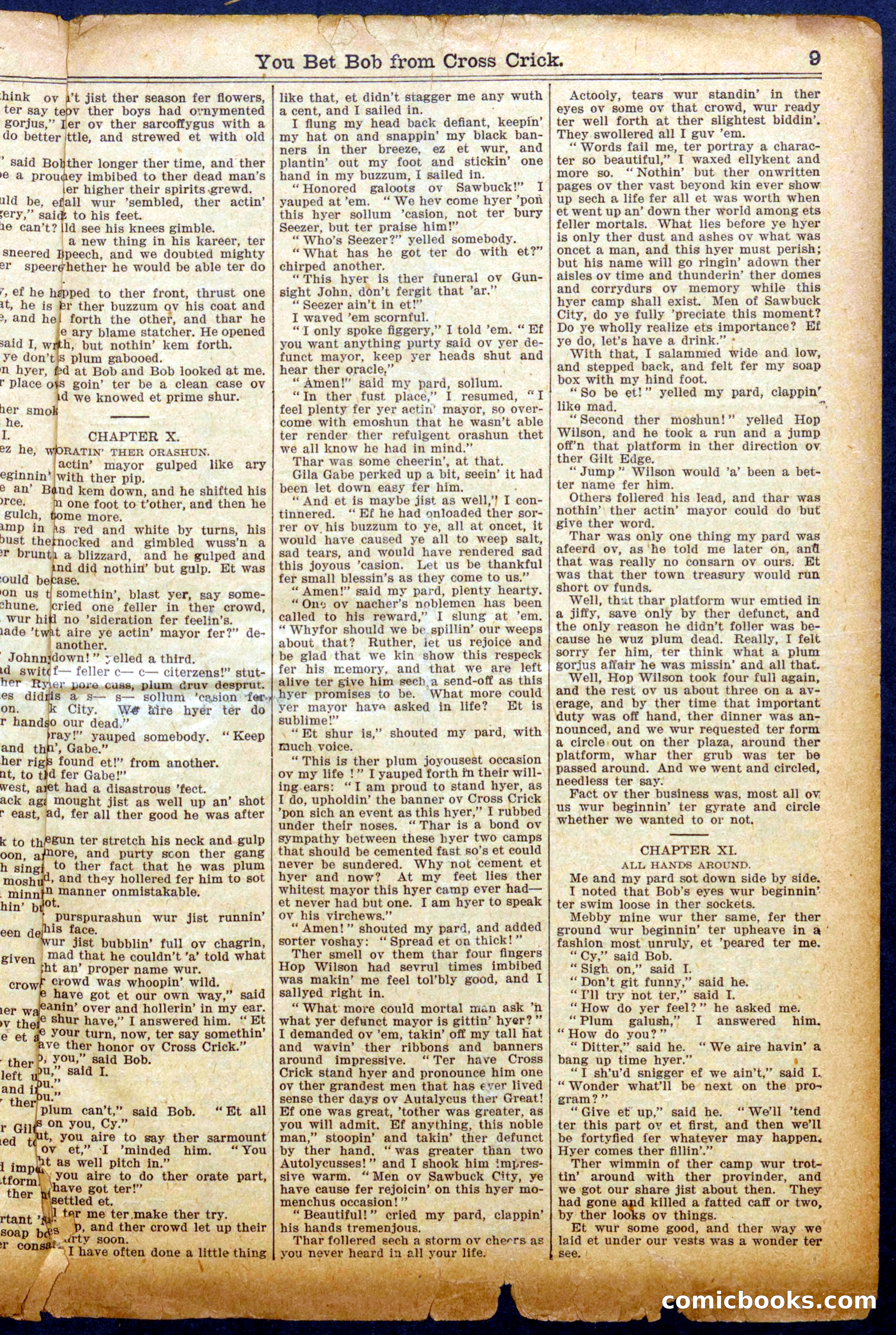 You Bet Bob from Cross Crick — page 9 of 16