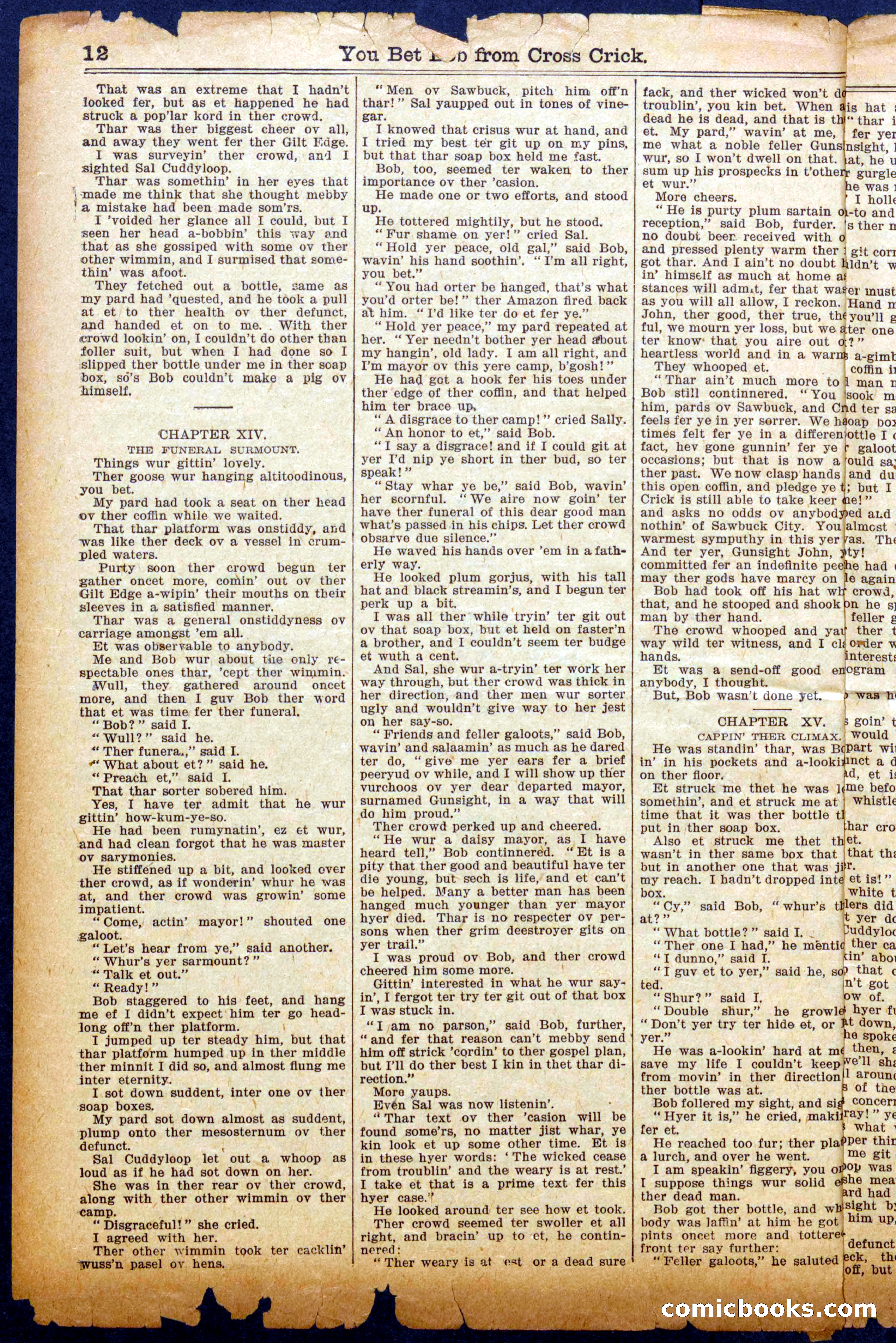 You Bet Bob from Cross Crick — page 12 of 16