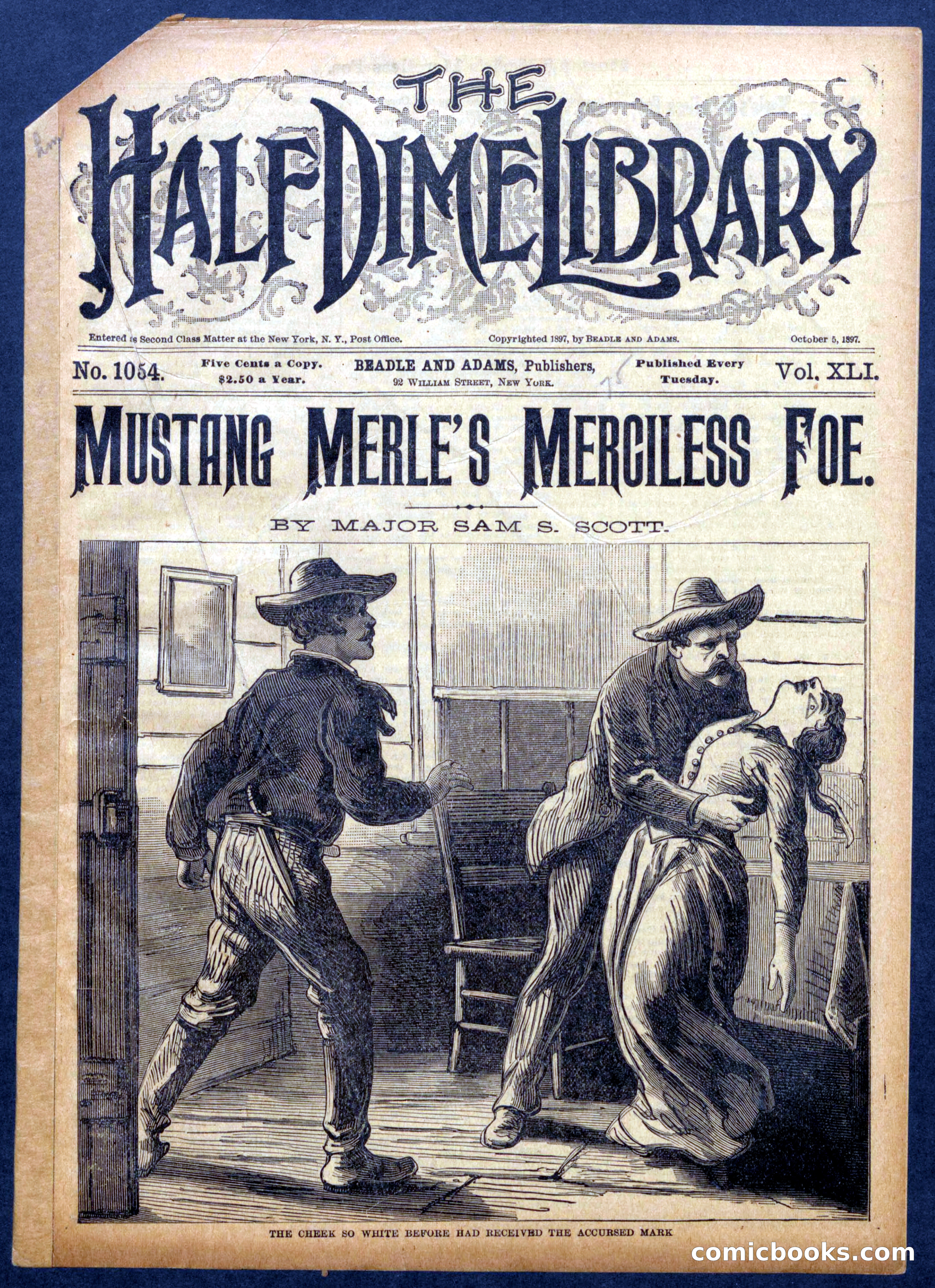 Beadle's Half Dime Library No. 1054 — page 1 of 16