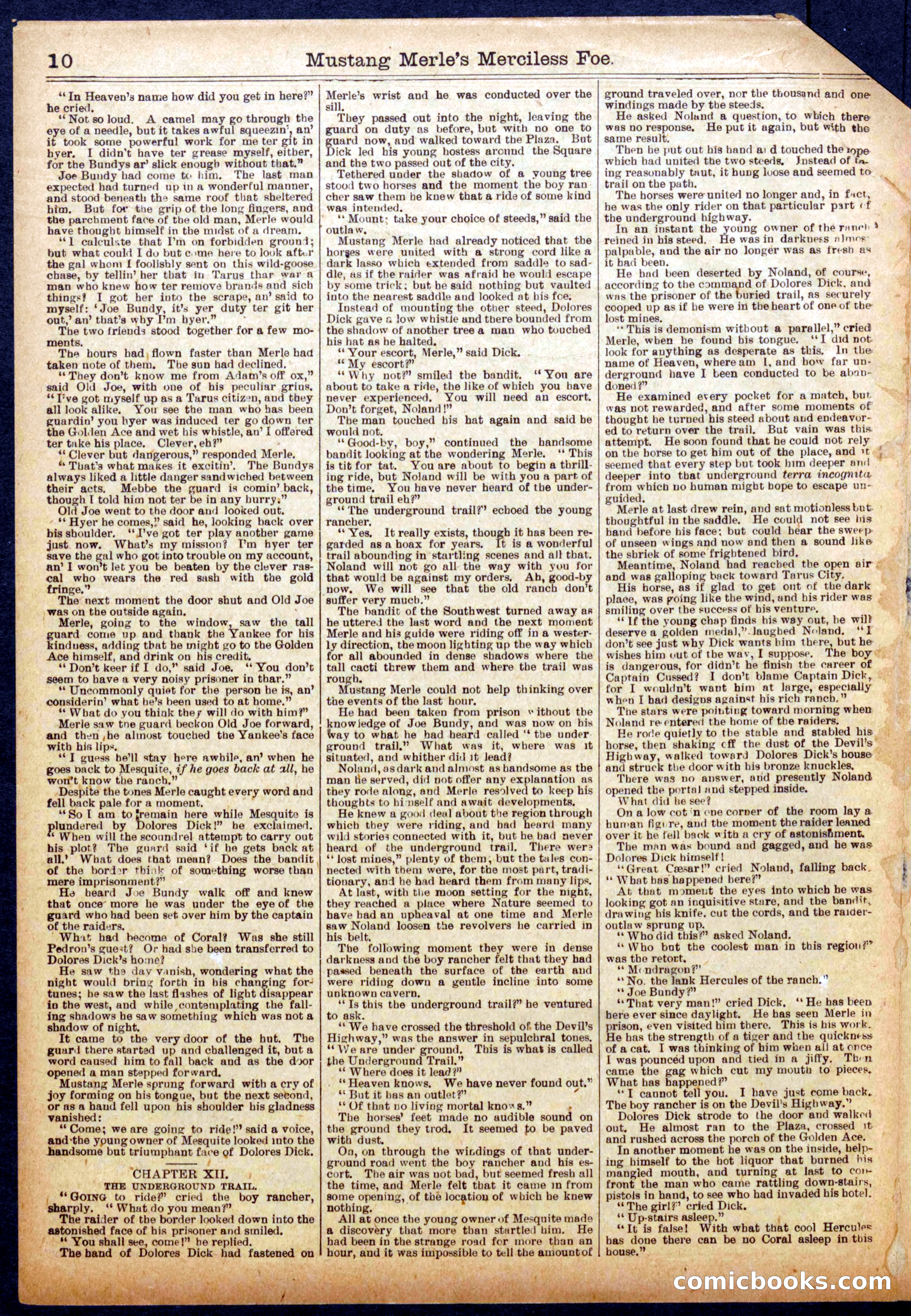 Beadle's Half Dime Library No. 1054 — page 10 of 16