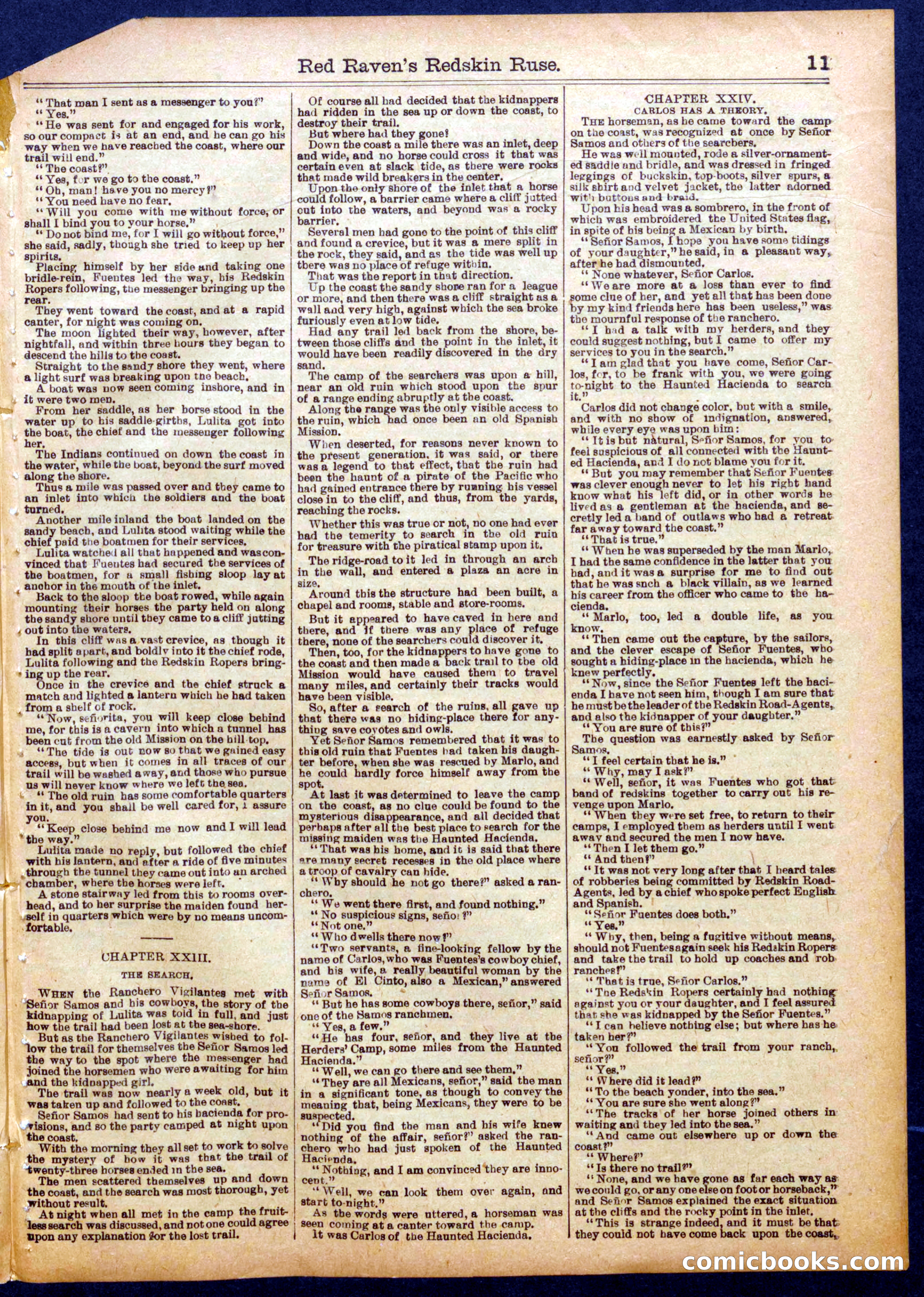 Beadle's Half Dime Library No. 1055 — page 11 of 16