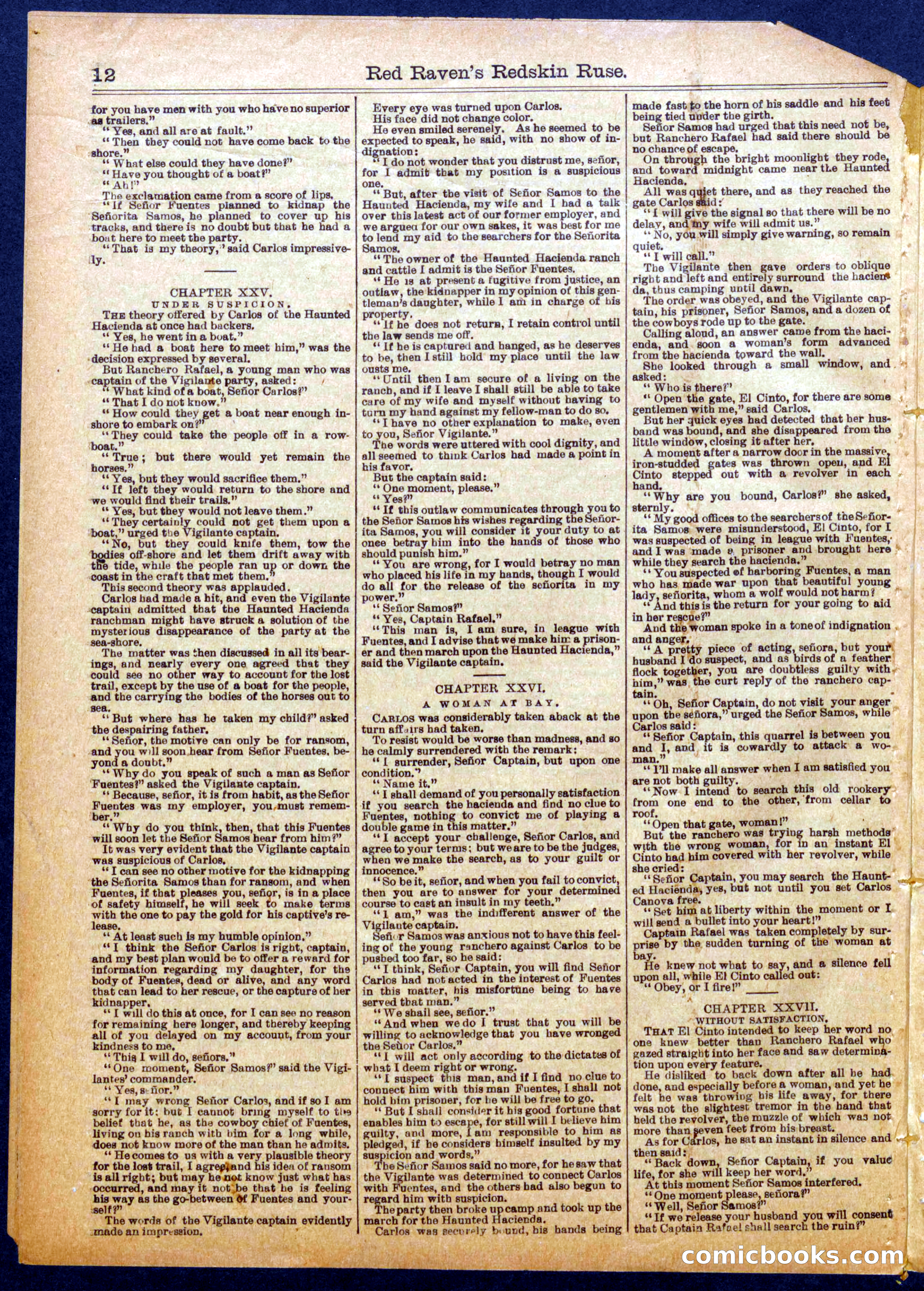 Beadle's Half Dime Library No. 1055 — page 12 of 16