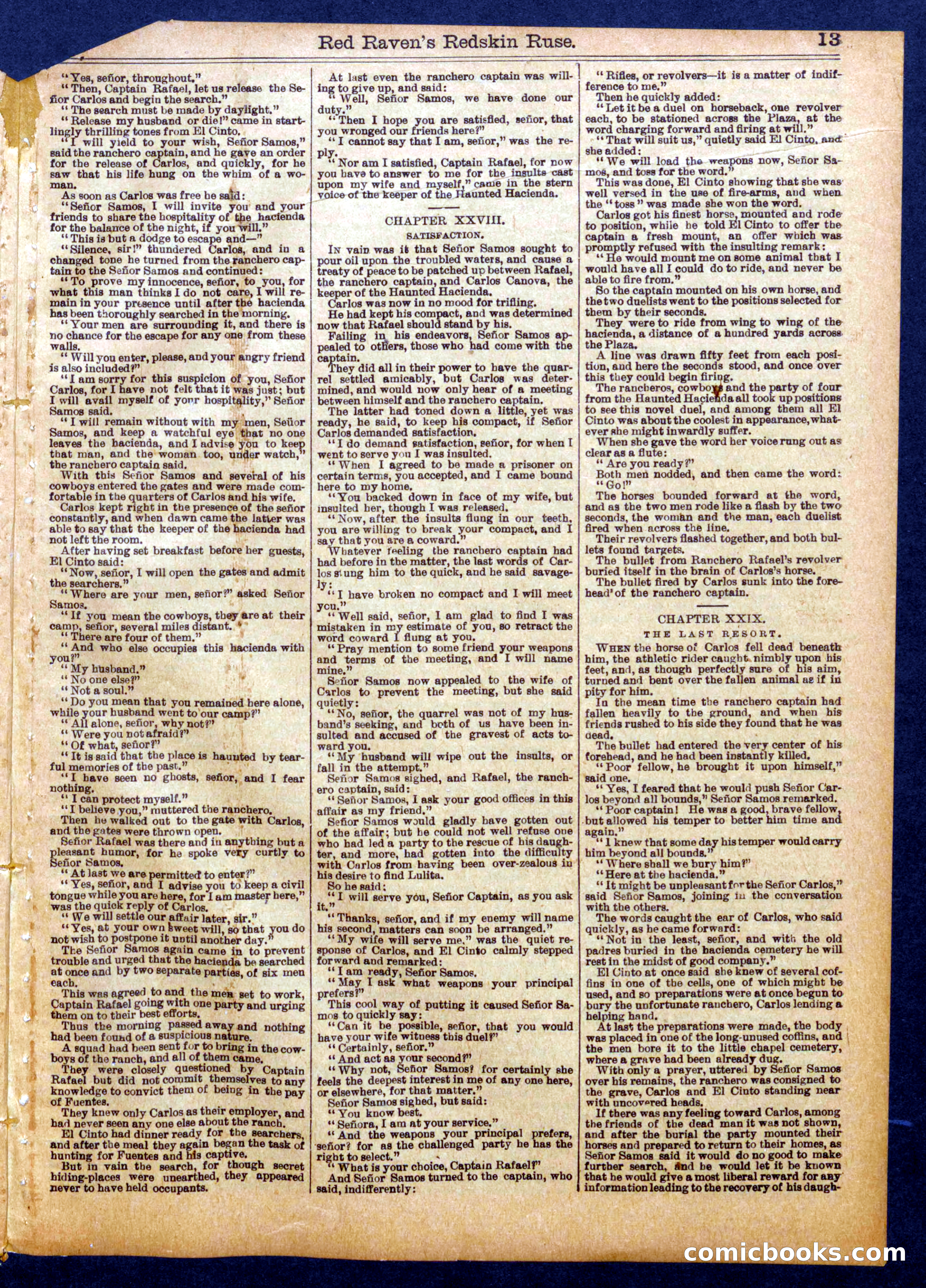 Beadle's Half Dime Library No. 1055 — page 13 of 16