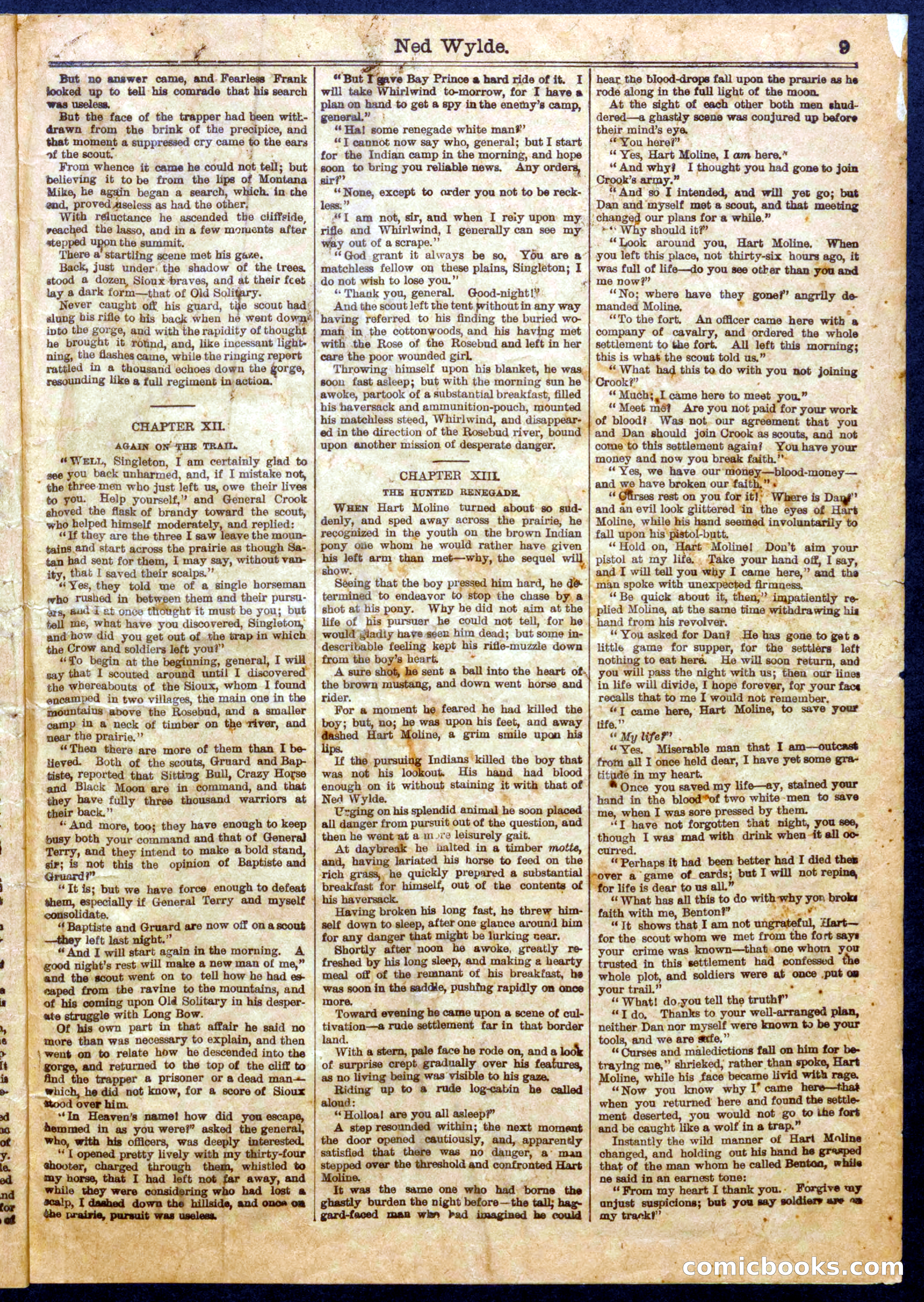 Beadle's Half Dime Library No. 1059 — page 9 of 16