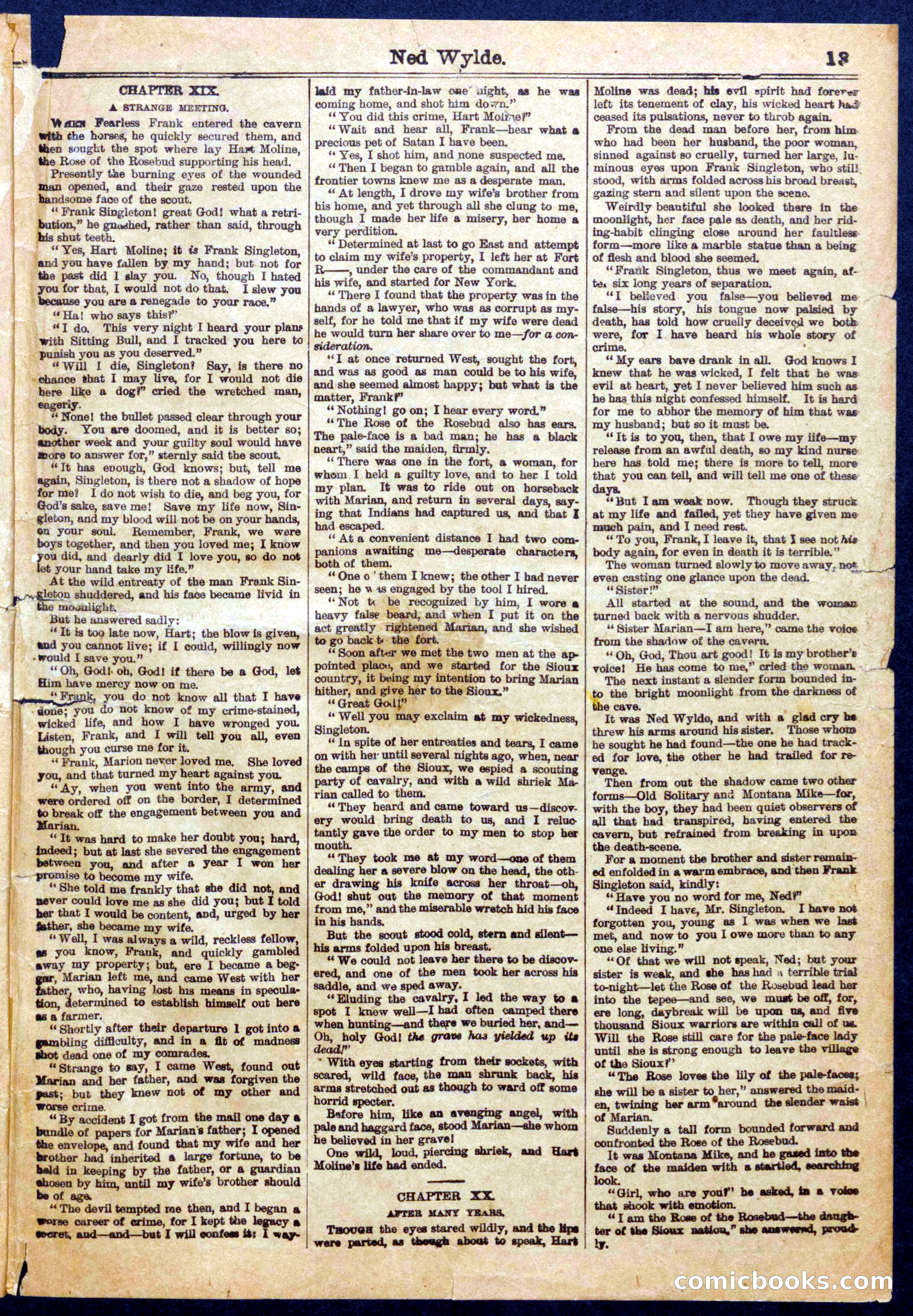 Beadle's Half Dime Library No. 1059 — page 13 of 16