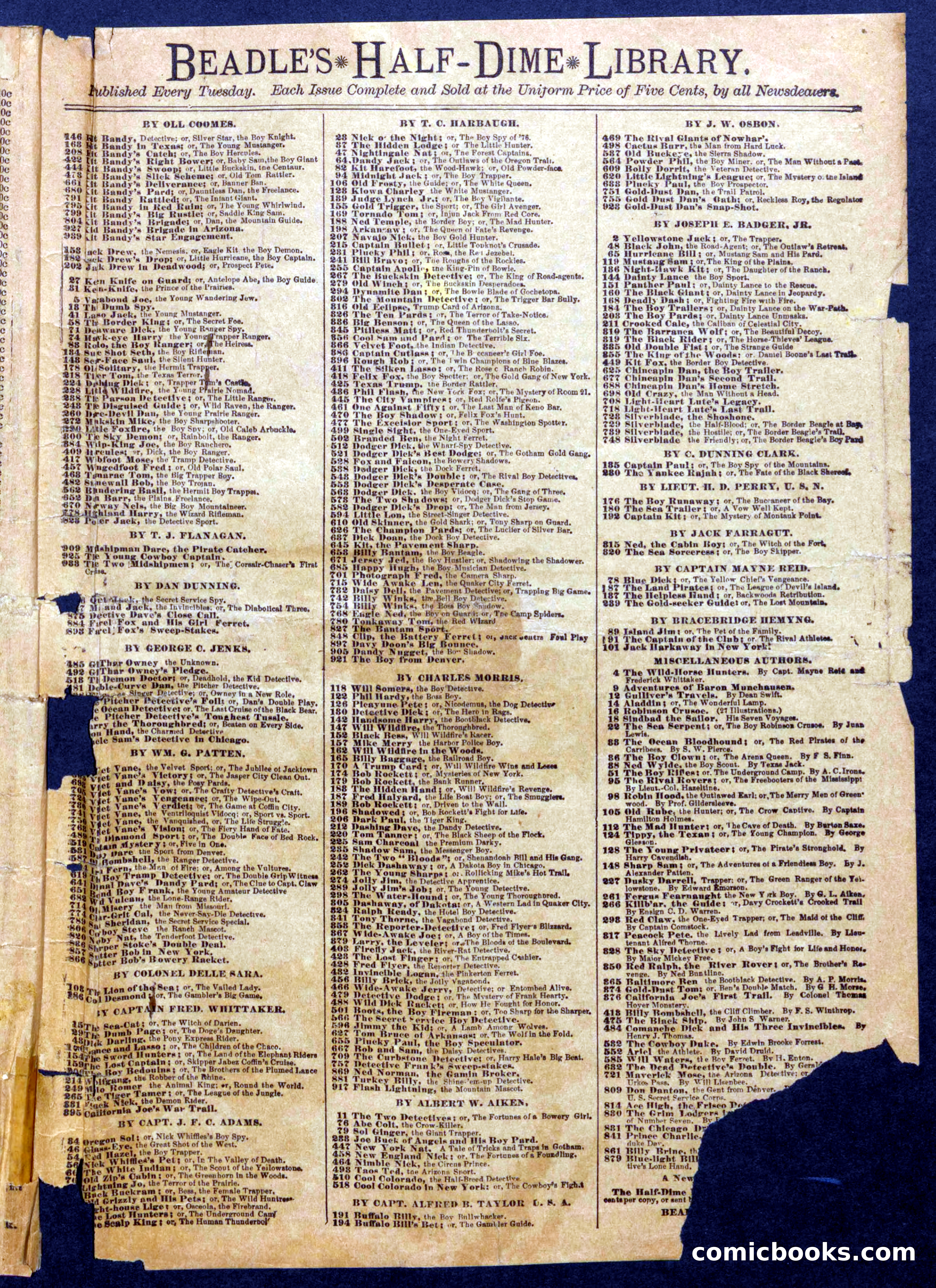 Beadle's Half Dime Library No. 1059 — page 15 of 16