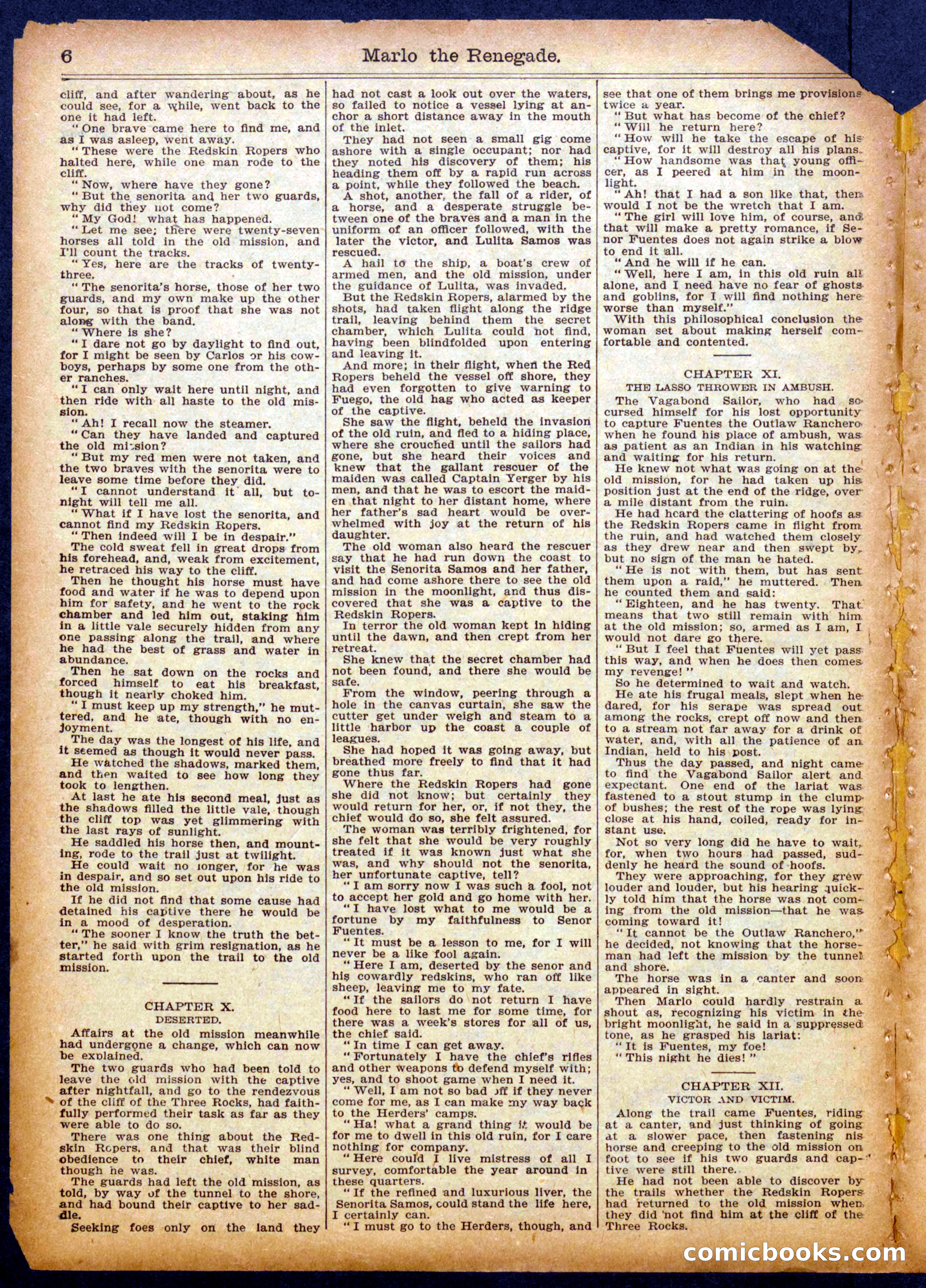 Beadle's Half Dime Library No. 1060: Marlo, the Renegade — page 6 of 16