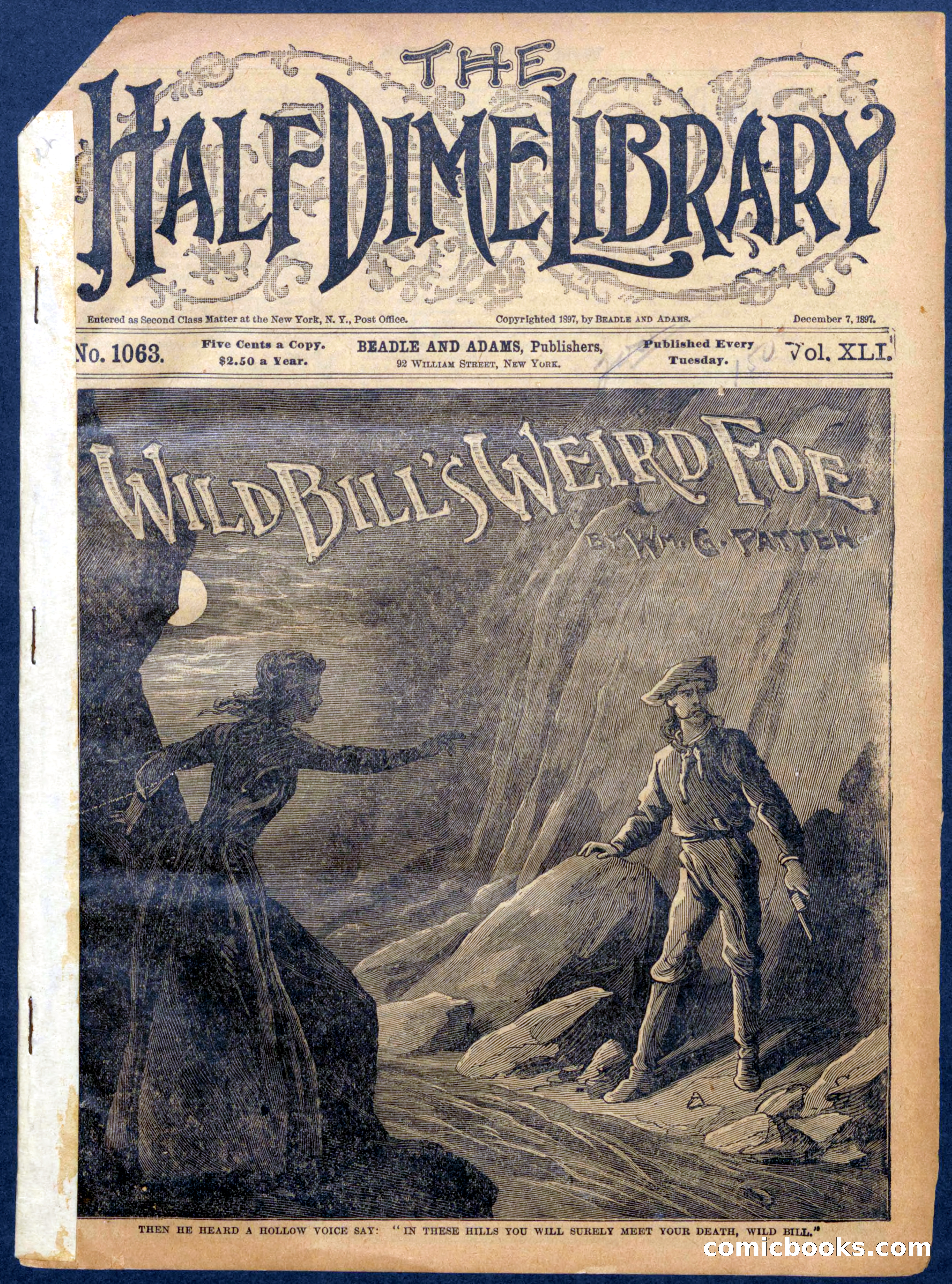 Beadle's Half Dime Library No. 1063 — page 1 of 16