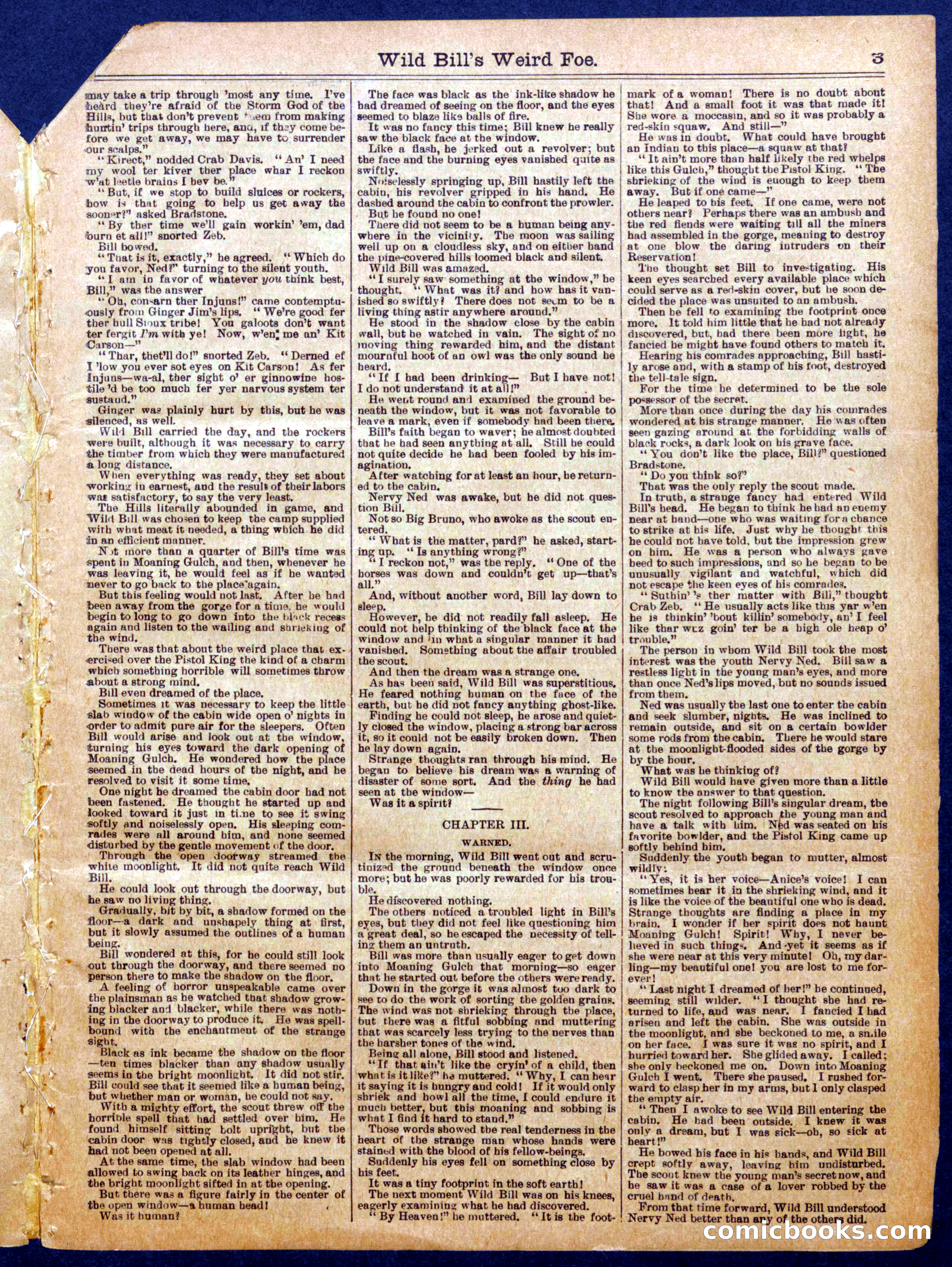 Beadle's Half Dime Library No. 1063 — page 3 of 16