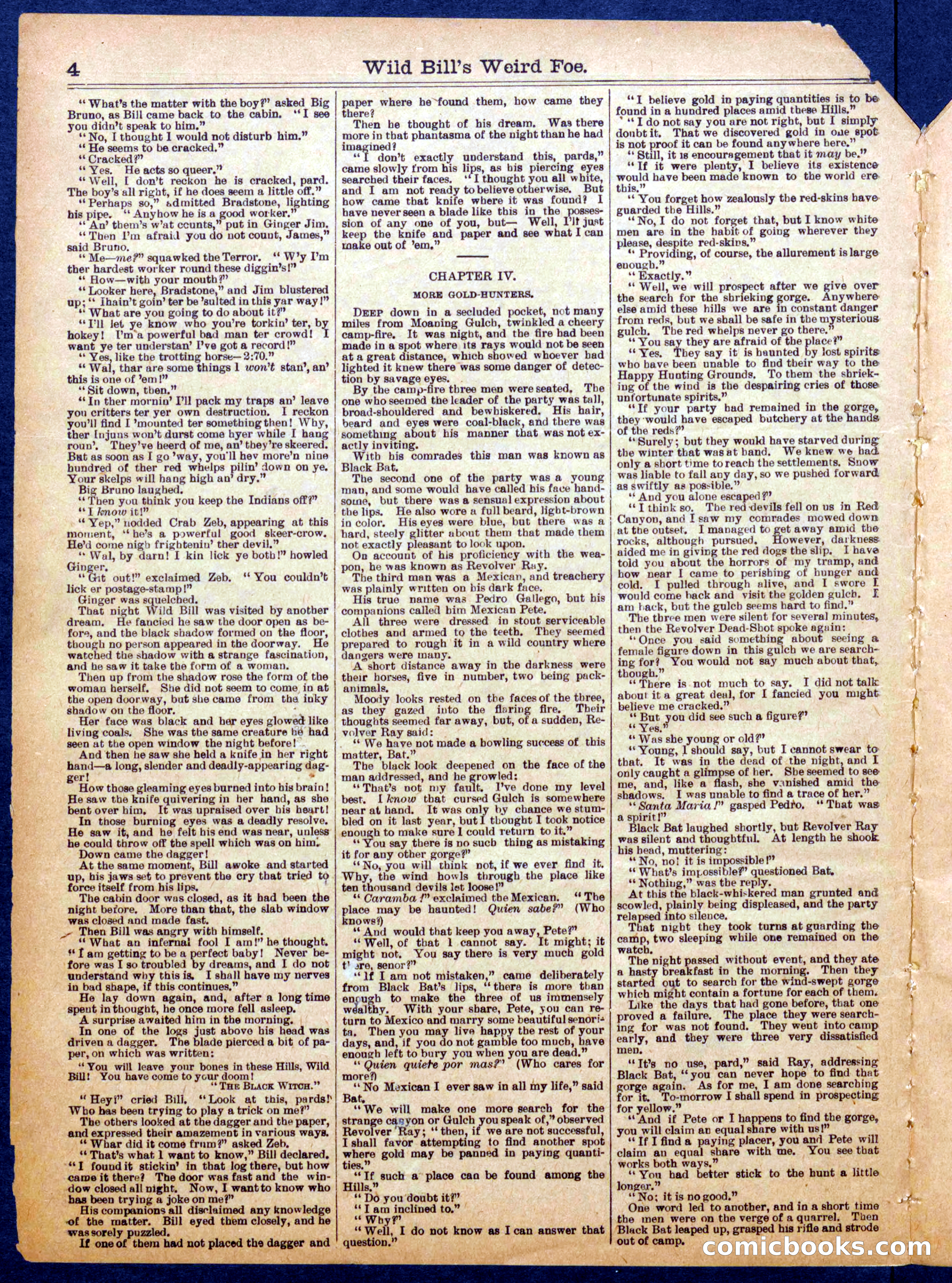 Beadle's Half Dime Library No. 1063 — page 4 of 16