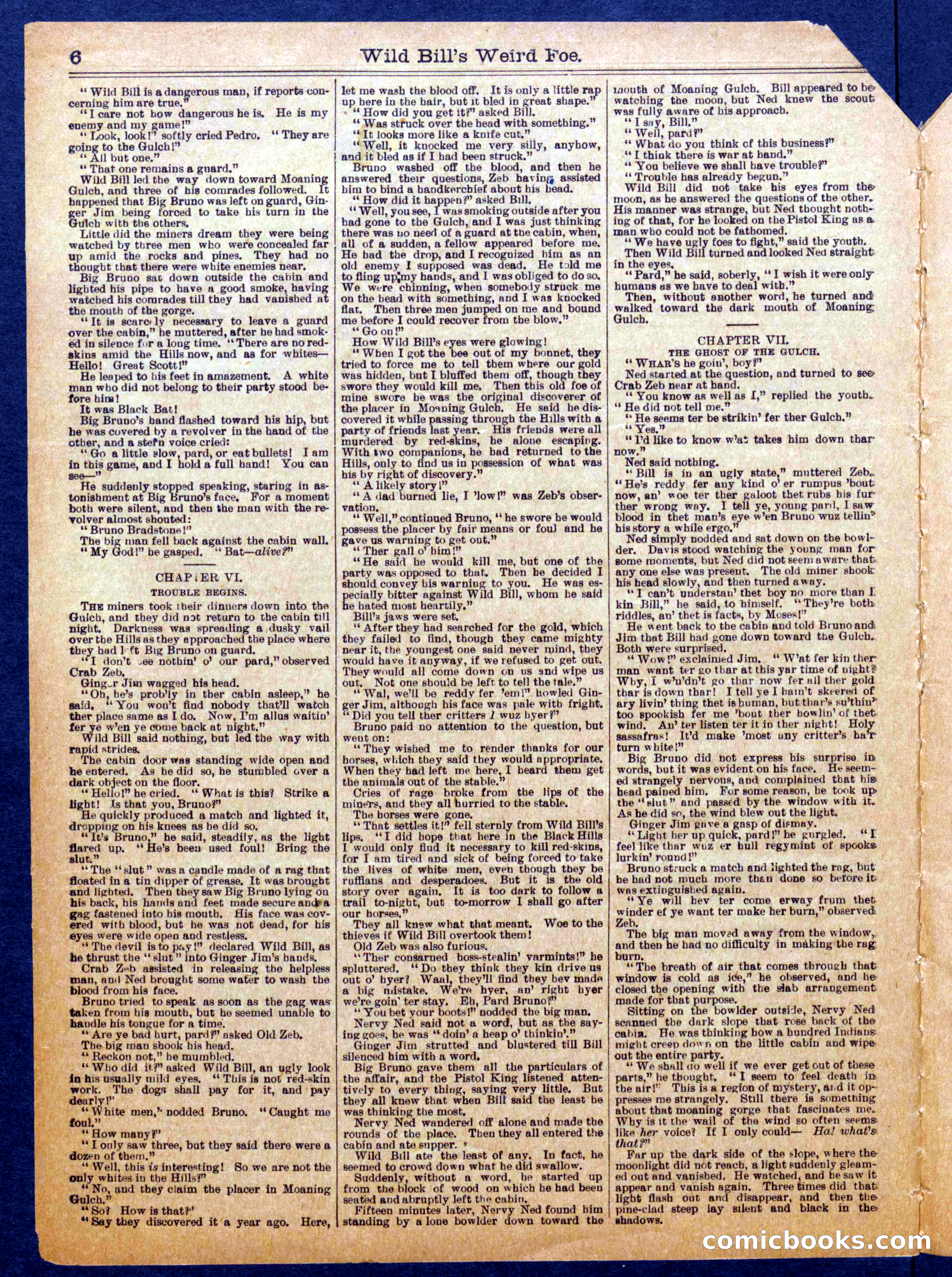 Beadle's Half Dime Library No. 1063 — page 6 of 16