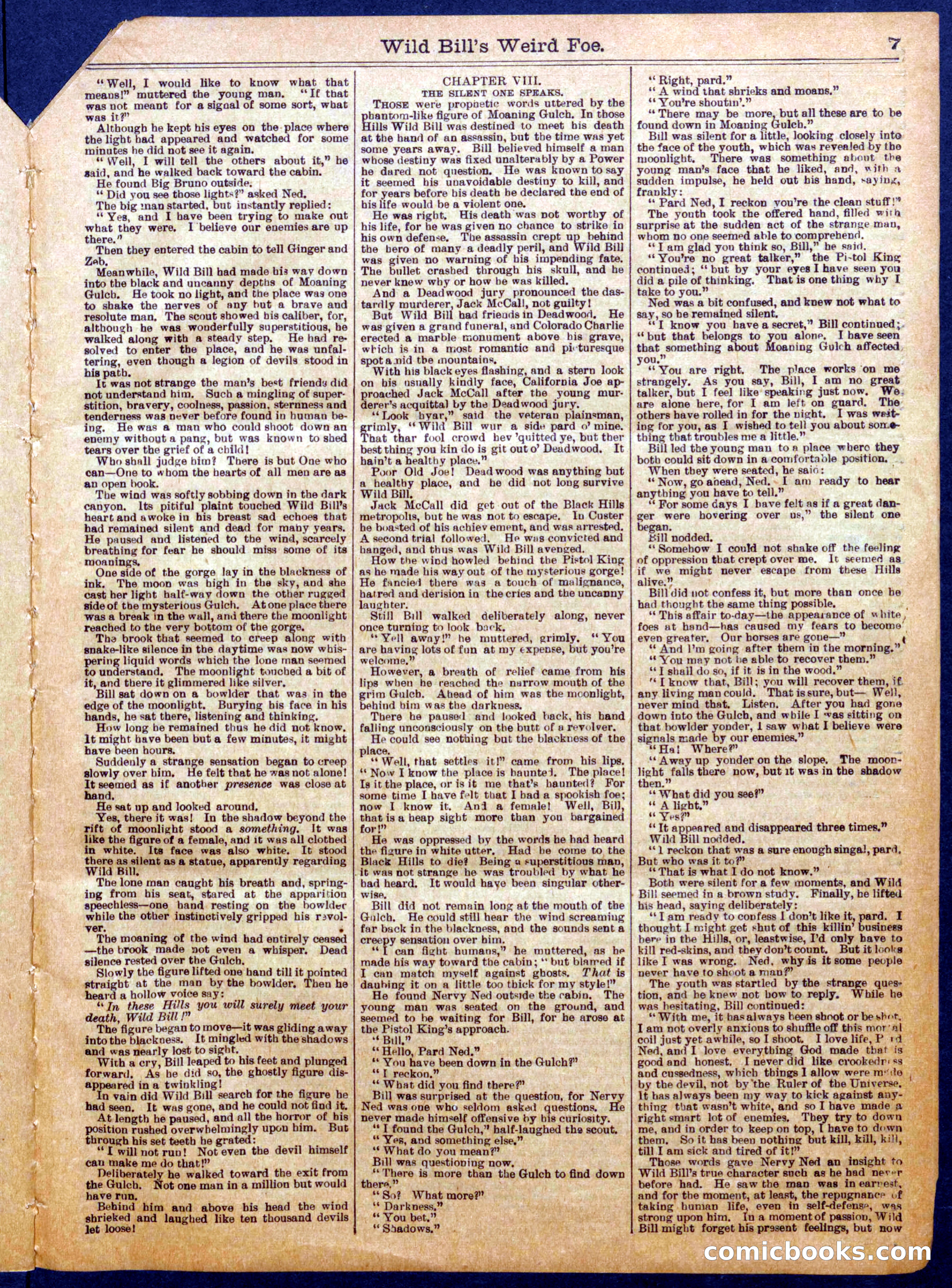Beadle's Half Dime Library No. 1063 — page 7 of 16