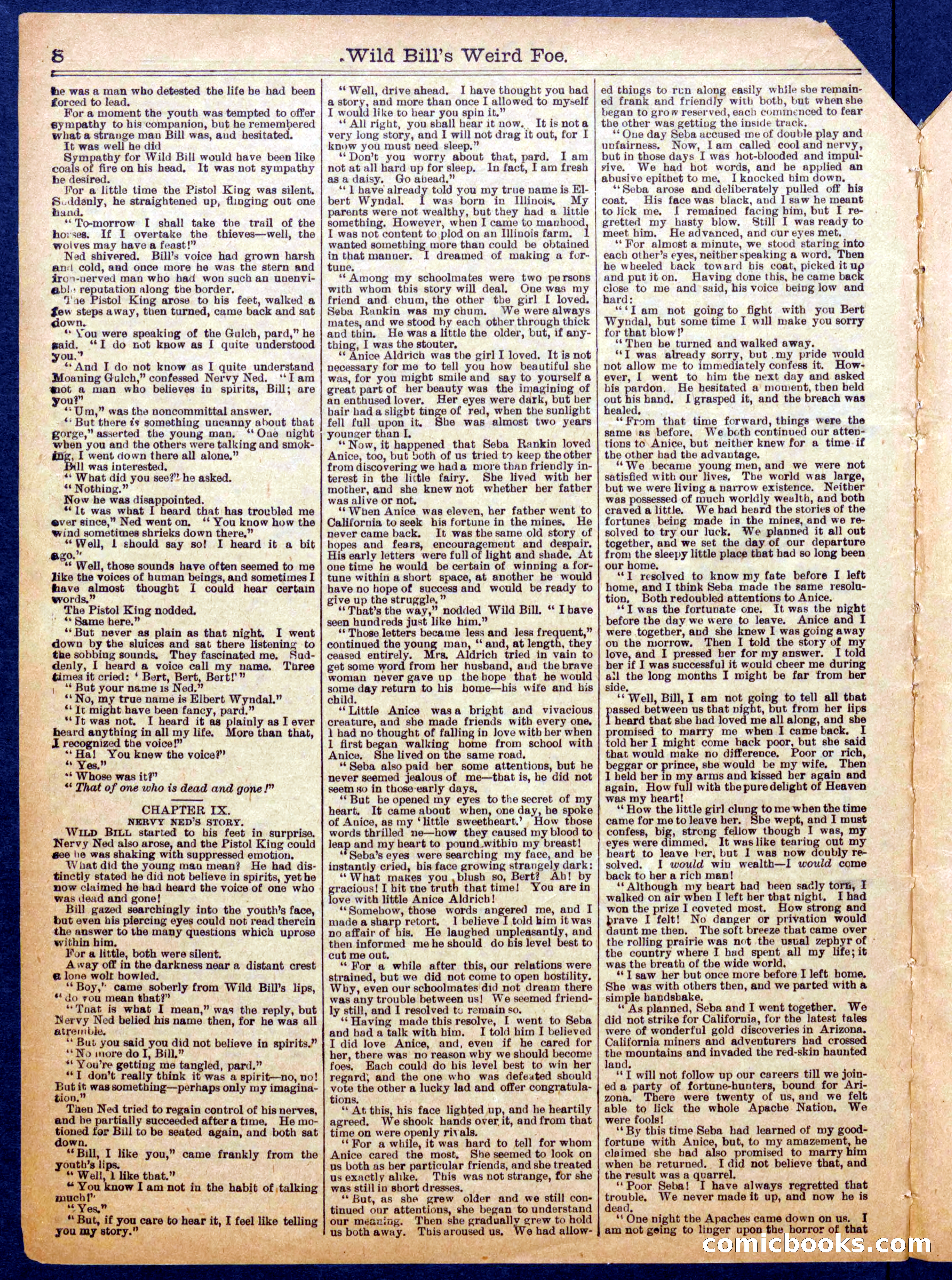 Beadle's Half Dime Library No. 1063 — page 8 of 16