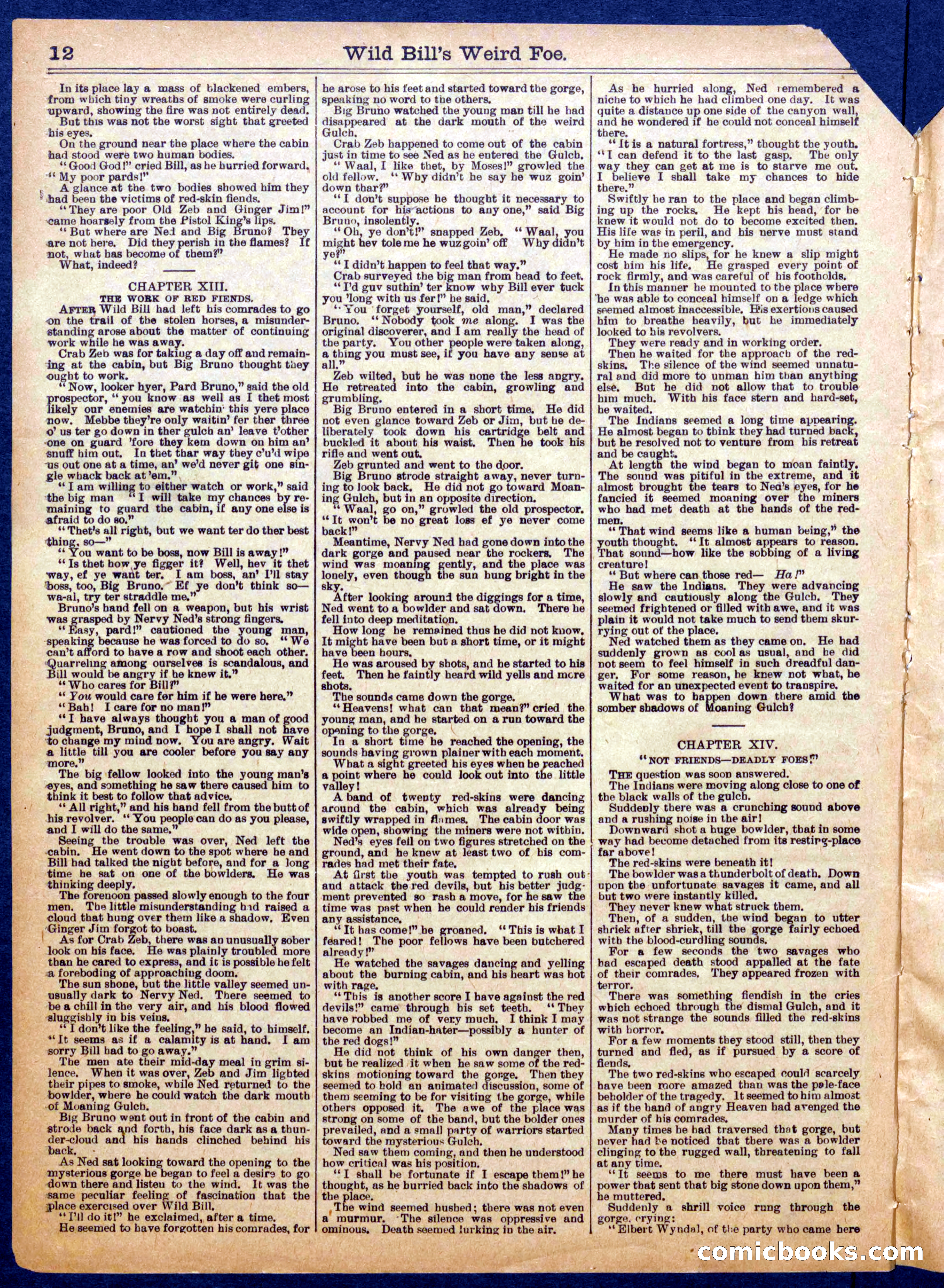 Beadle's Half Dime Library No. 1063 — page 12 of 16