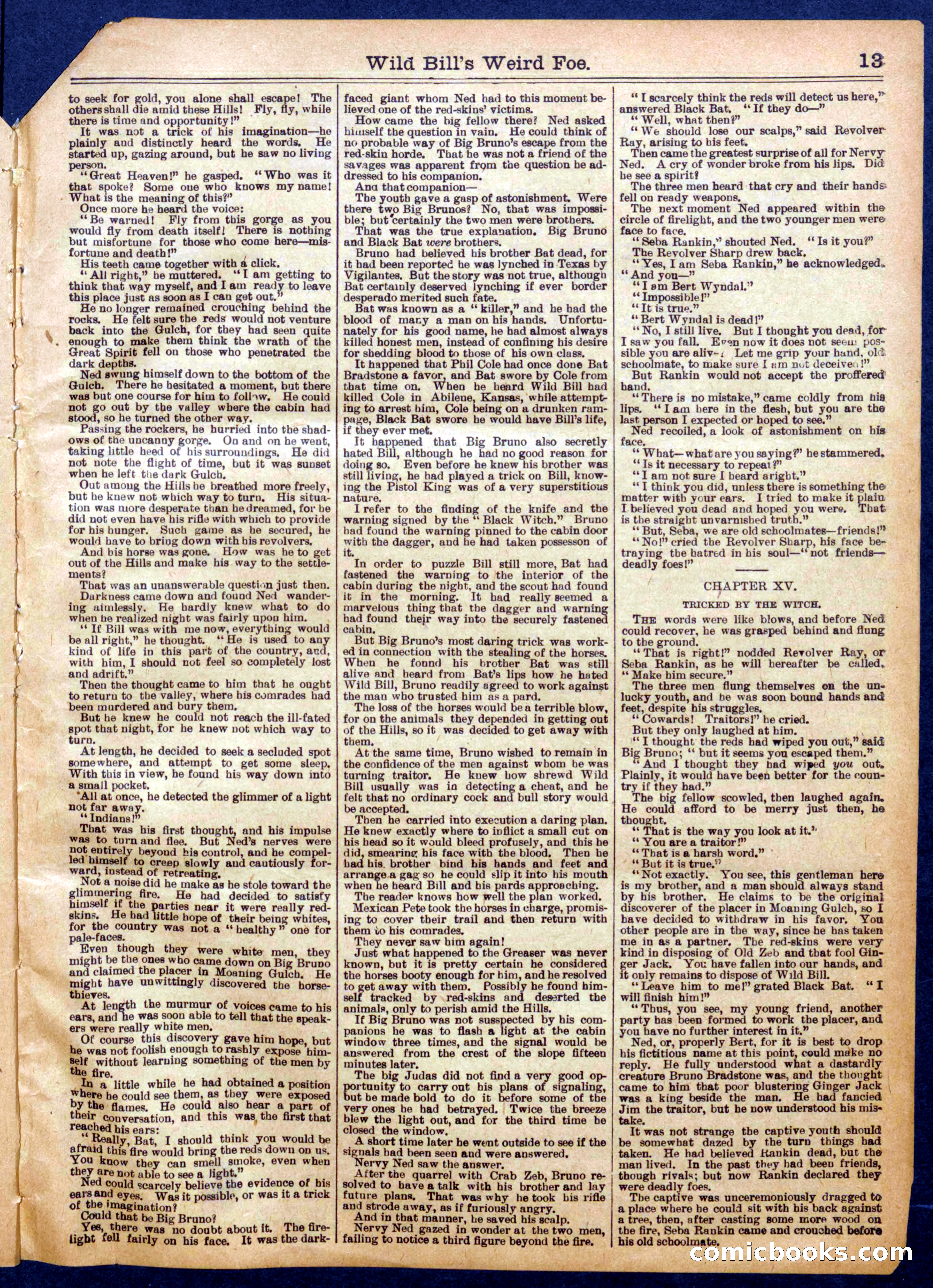 Beadle's Half Dime Library No. 1063 — page 13 of 16