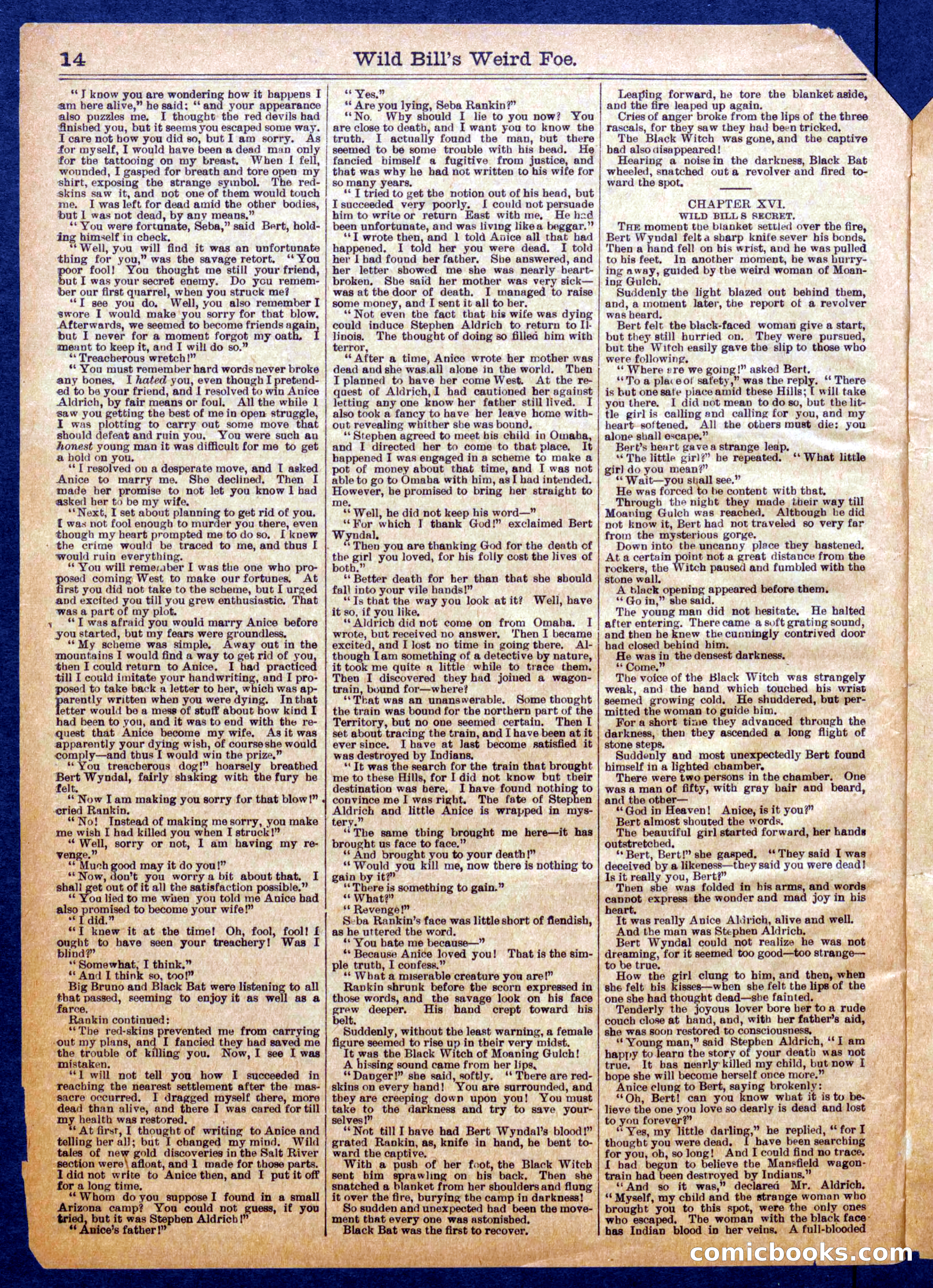Beadle's Half Dime Library No. 1063 — page 14 of 16