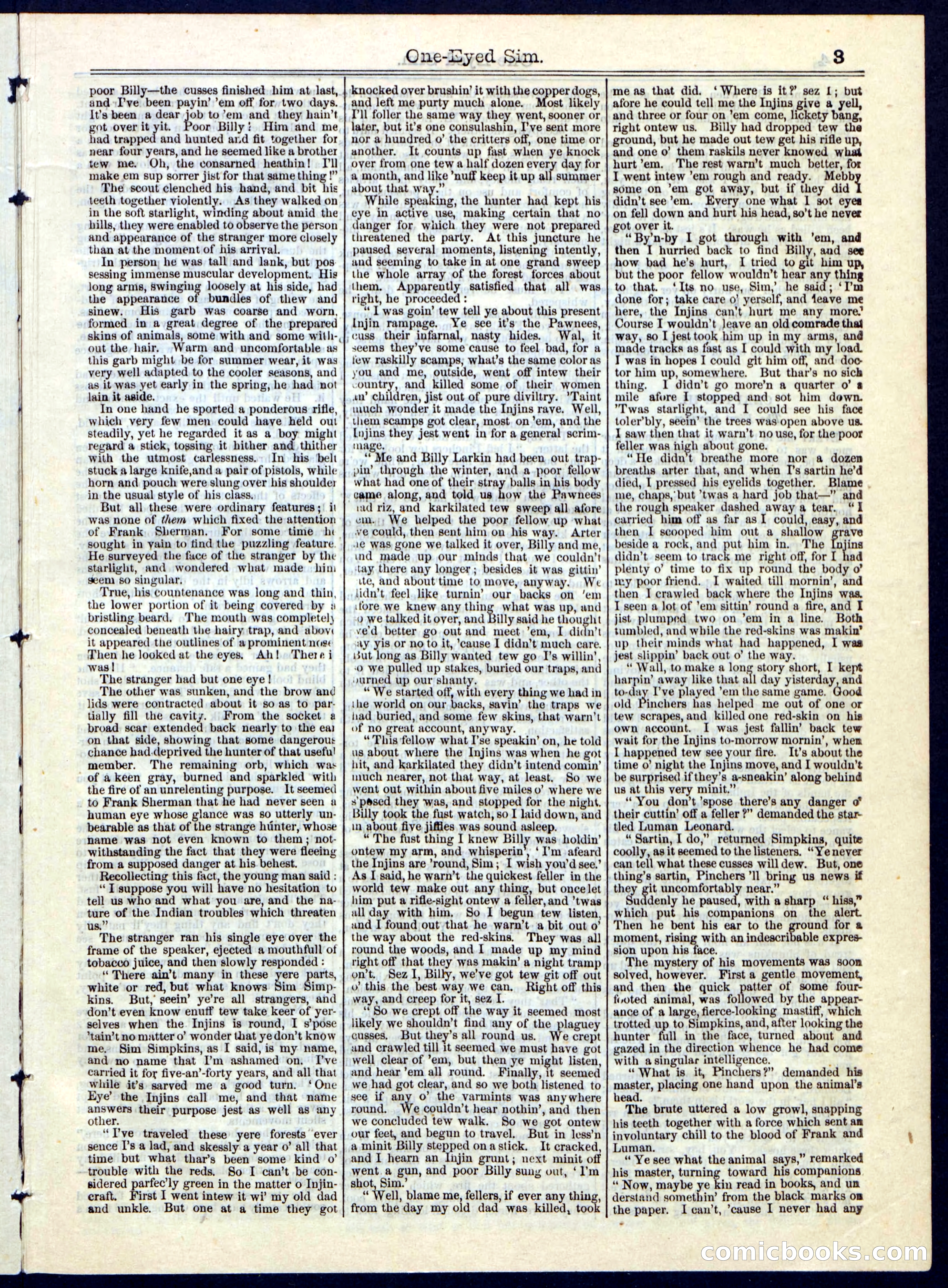 Beadle's Half Dime Library No. 107 — page 3 of 16