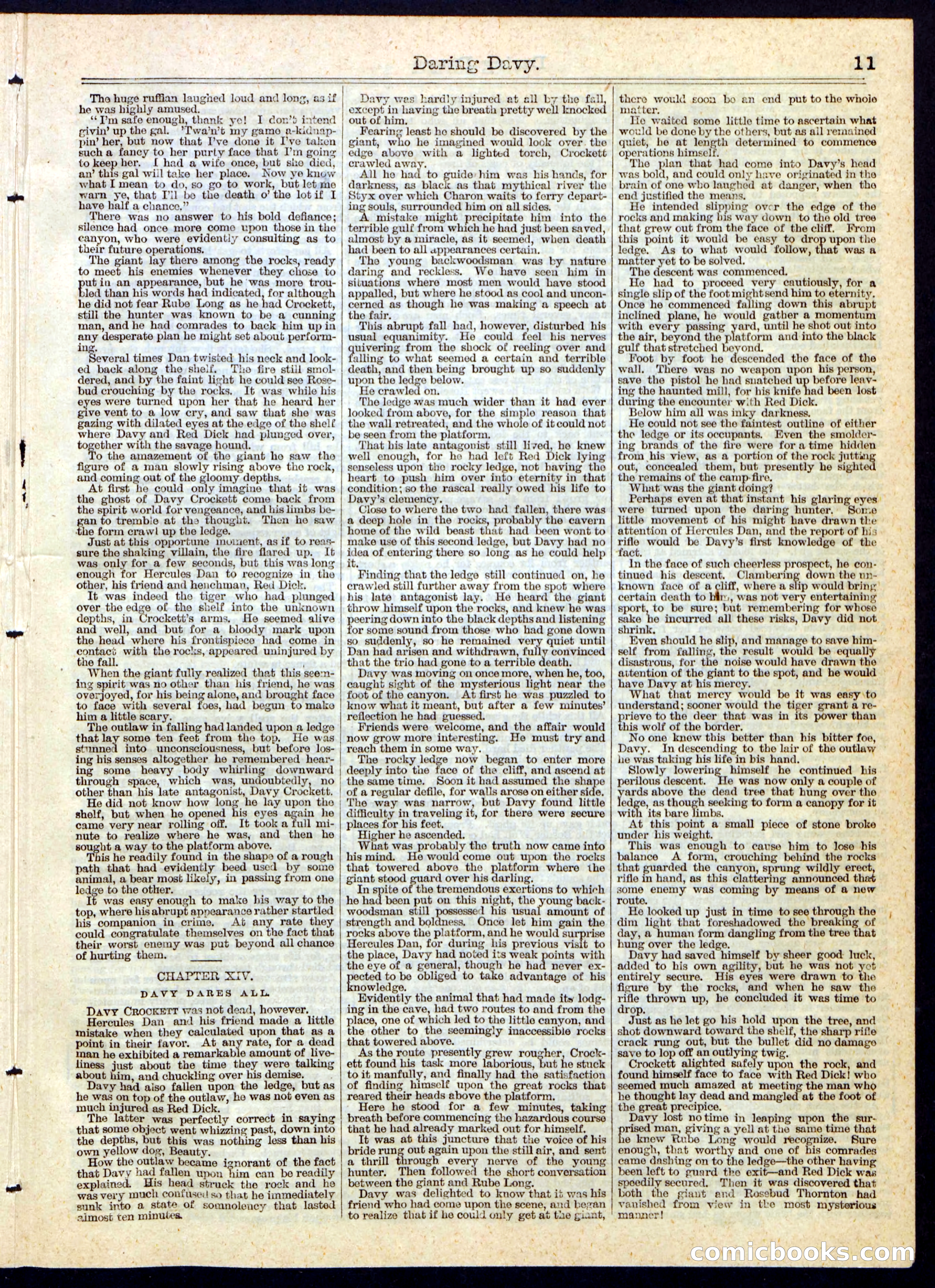 Beadle's Half Dime Library, No. 108 — page 11 of 16