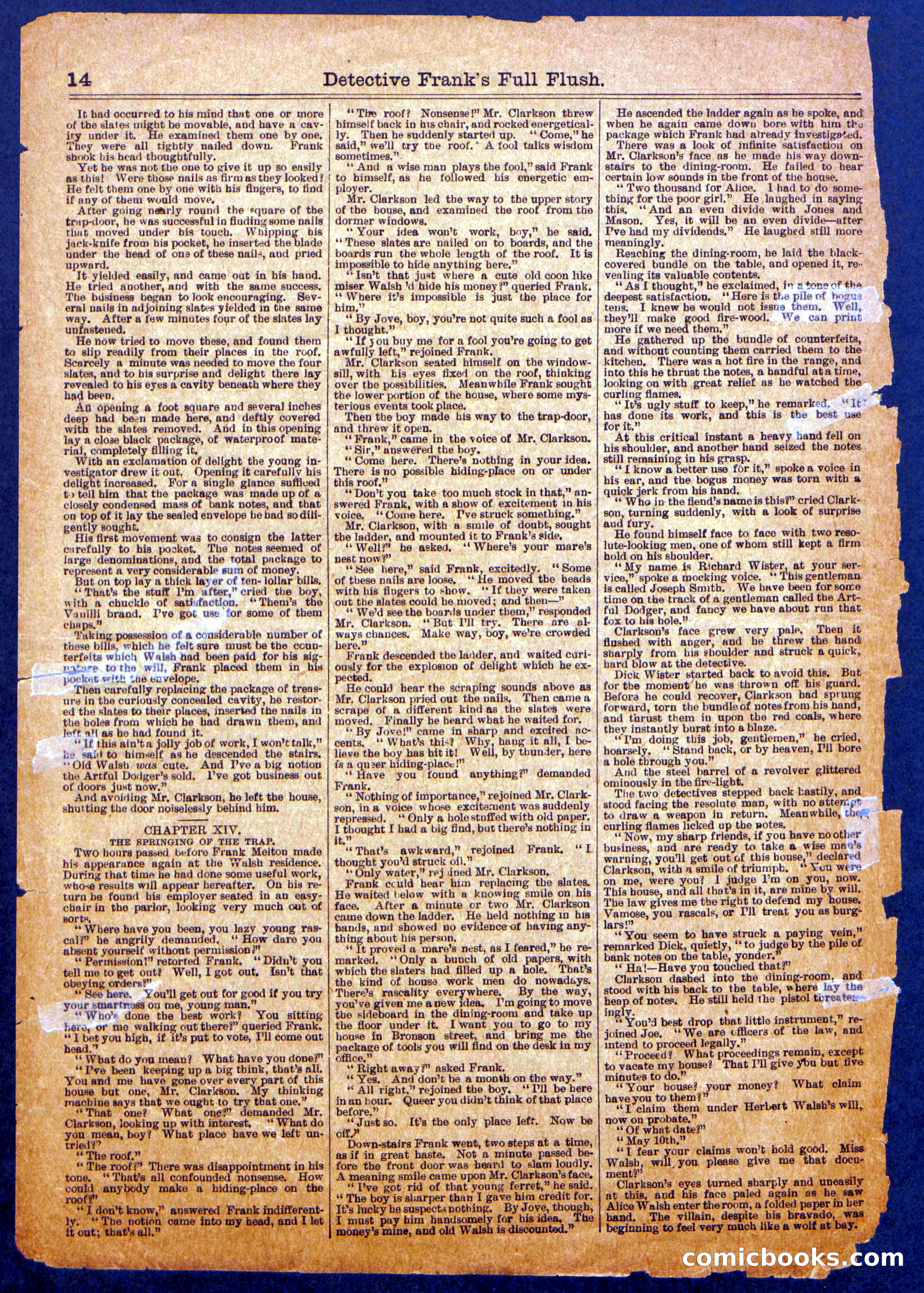 Beadle's Half Dime Library No. 1085 — page 14 of 16