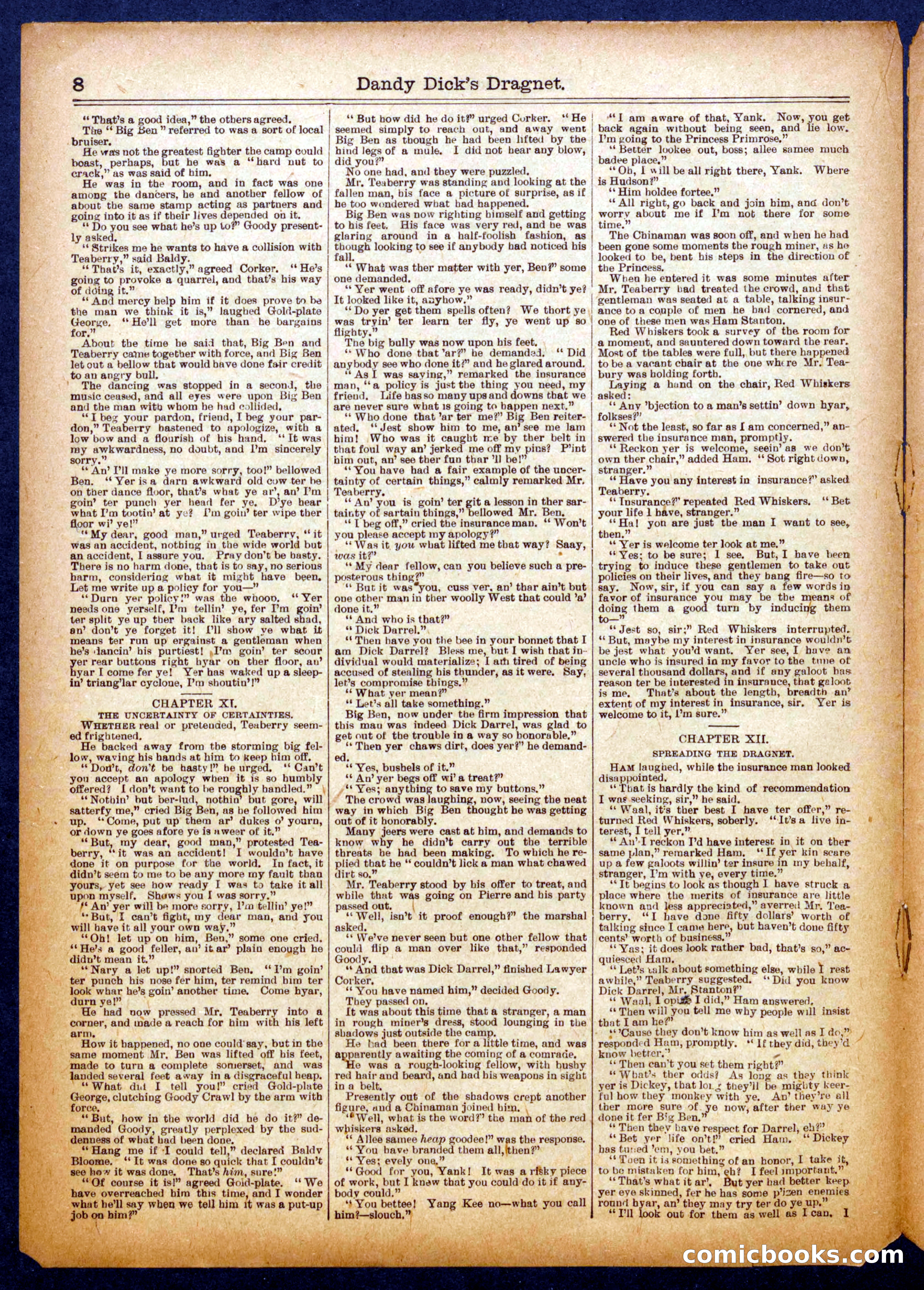 Beadle's Half Dime Library No. 1096 — page 8 of 16