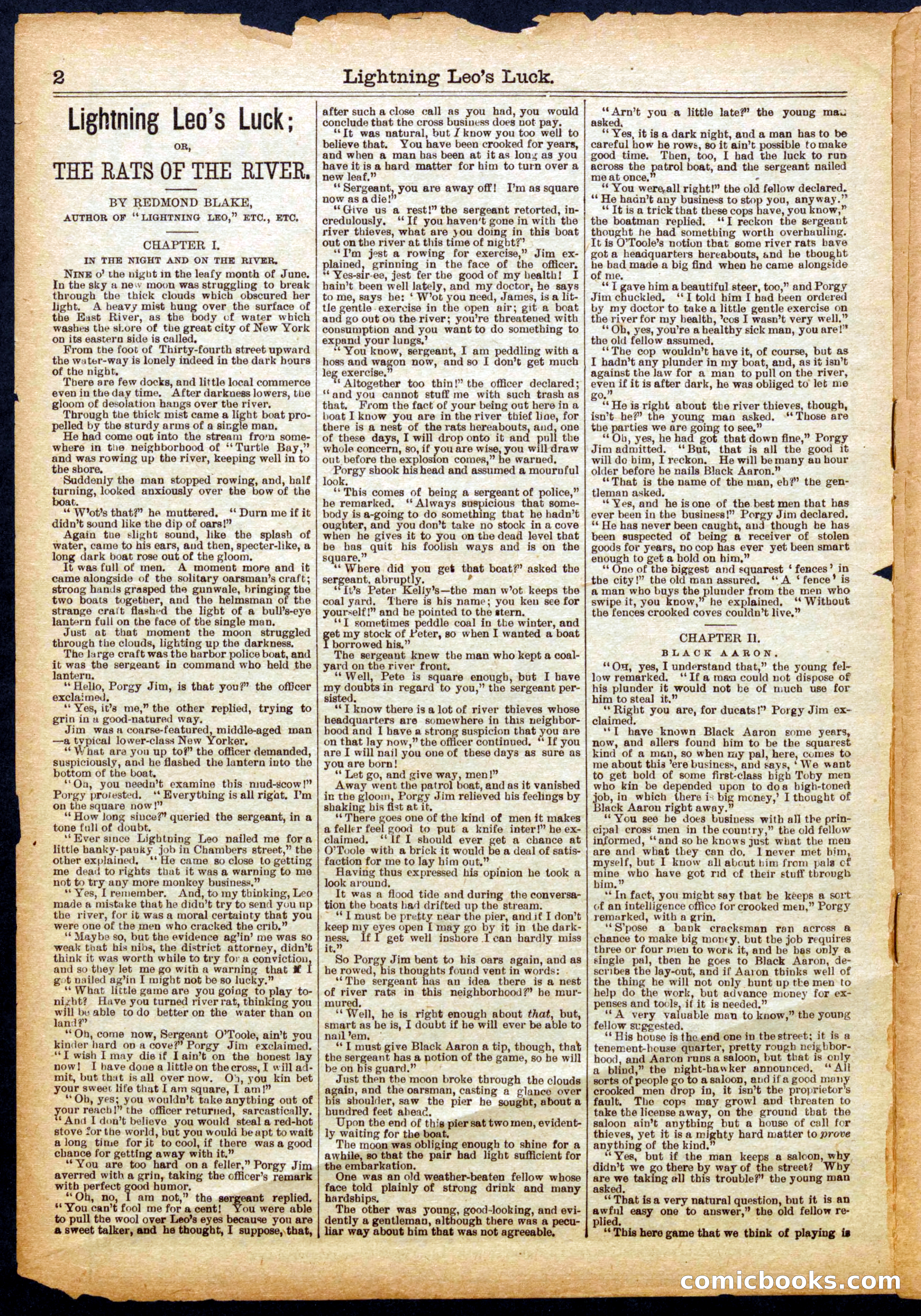 Beadle's Half Dime Library No. 1099 — page 2 of 16