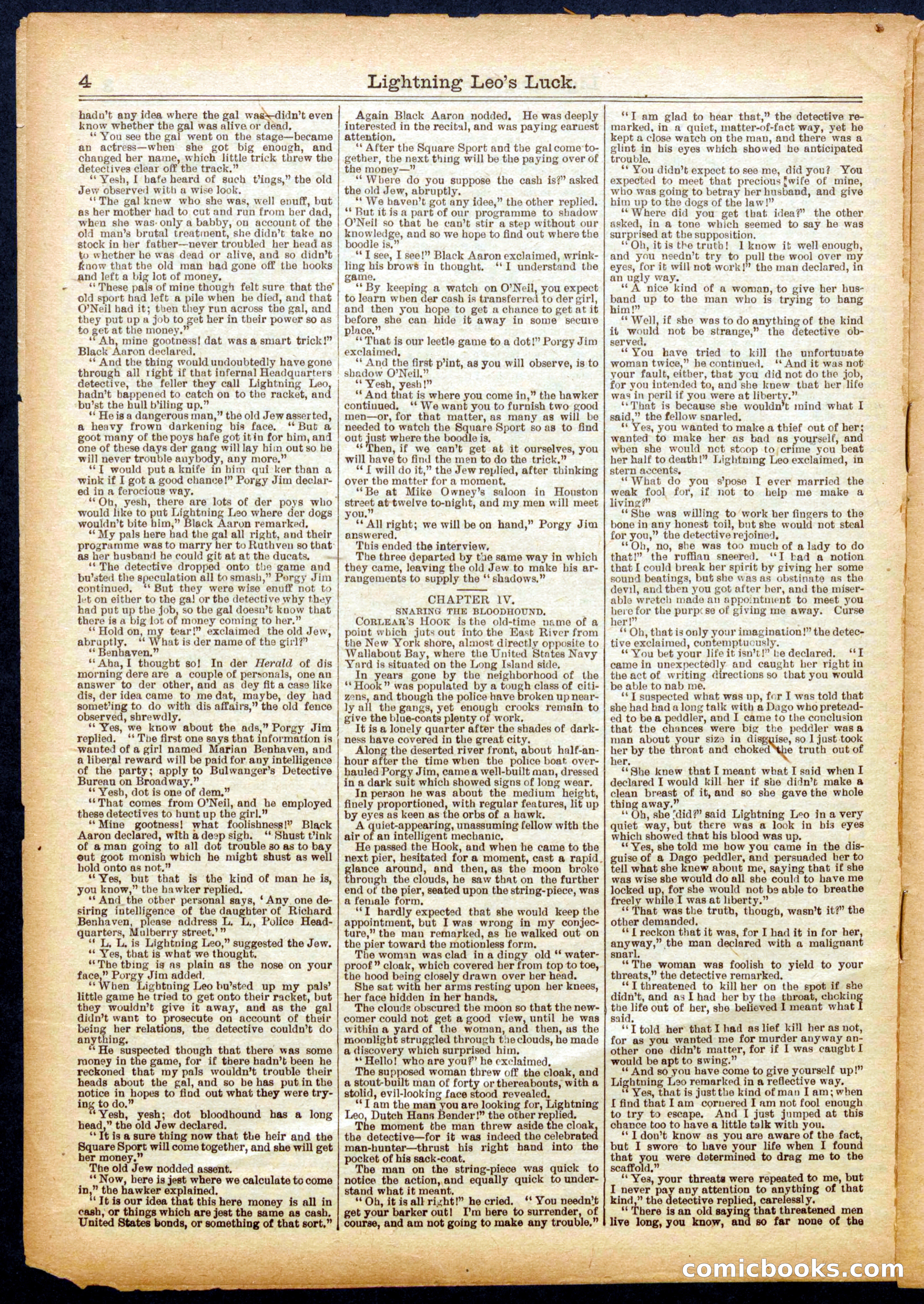 Beadle's Half Dime Library No. 1099 — page 4 of 16