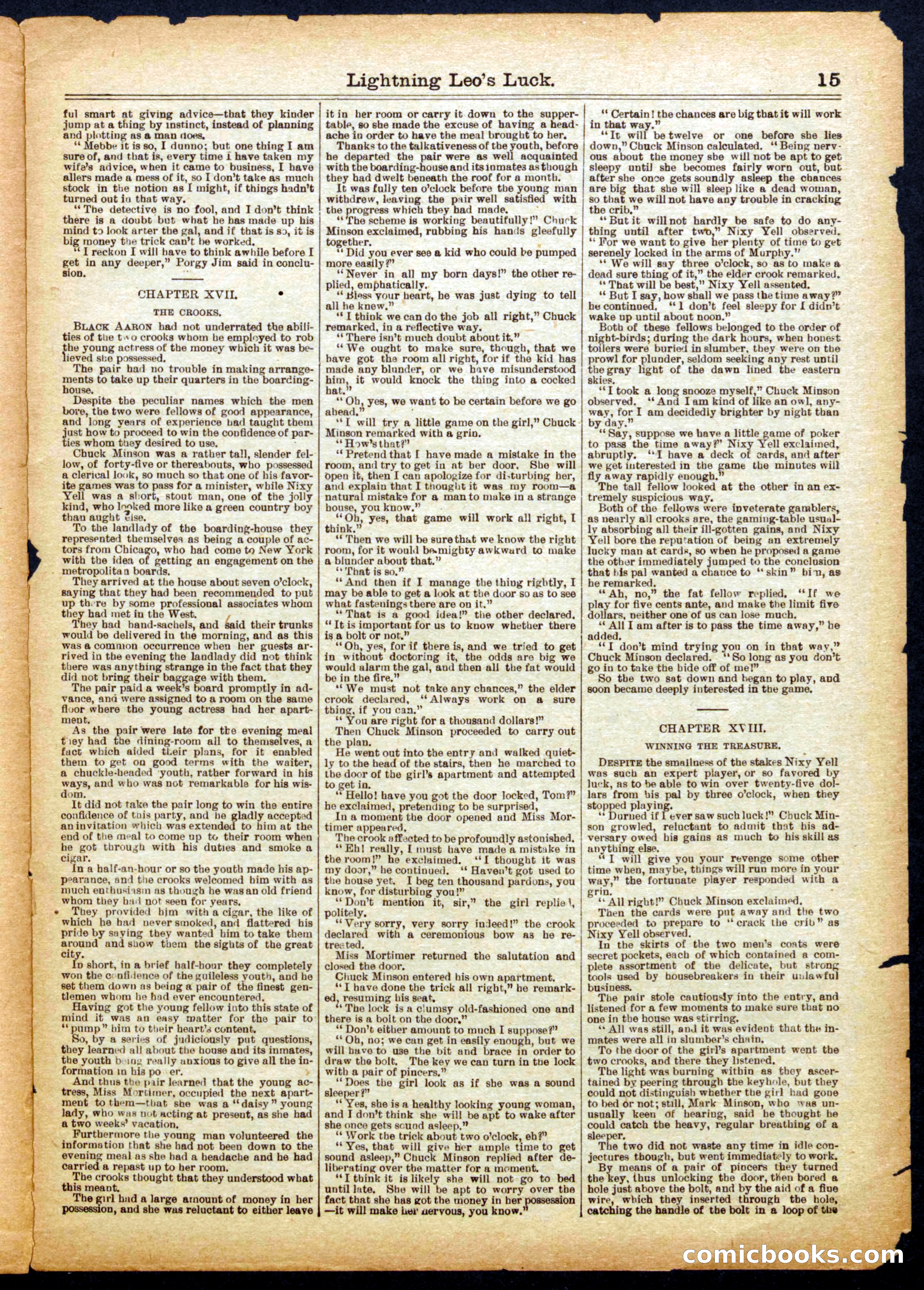 Beadle's Half Dime Library No. 1099 — page 15 of 16