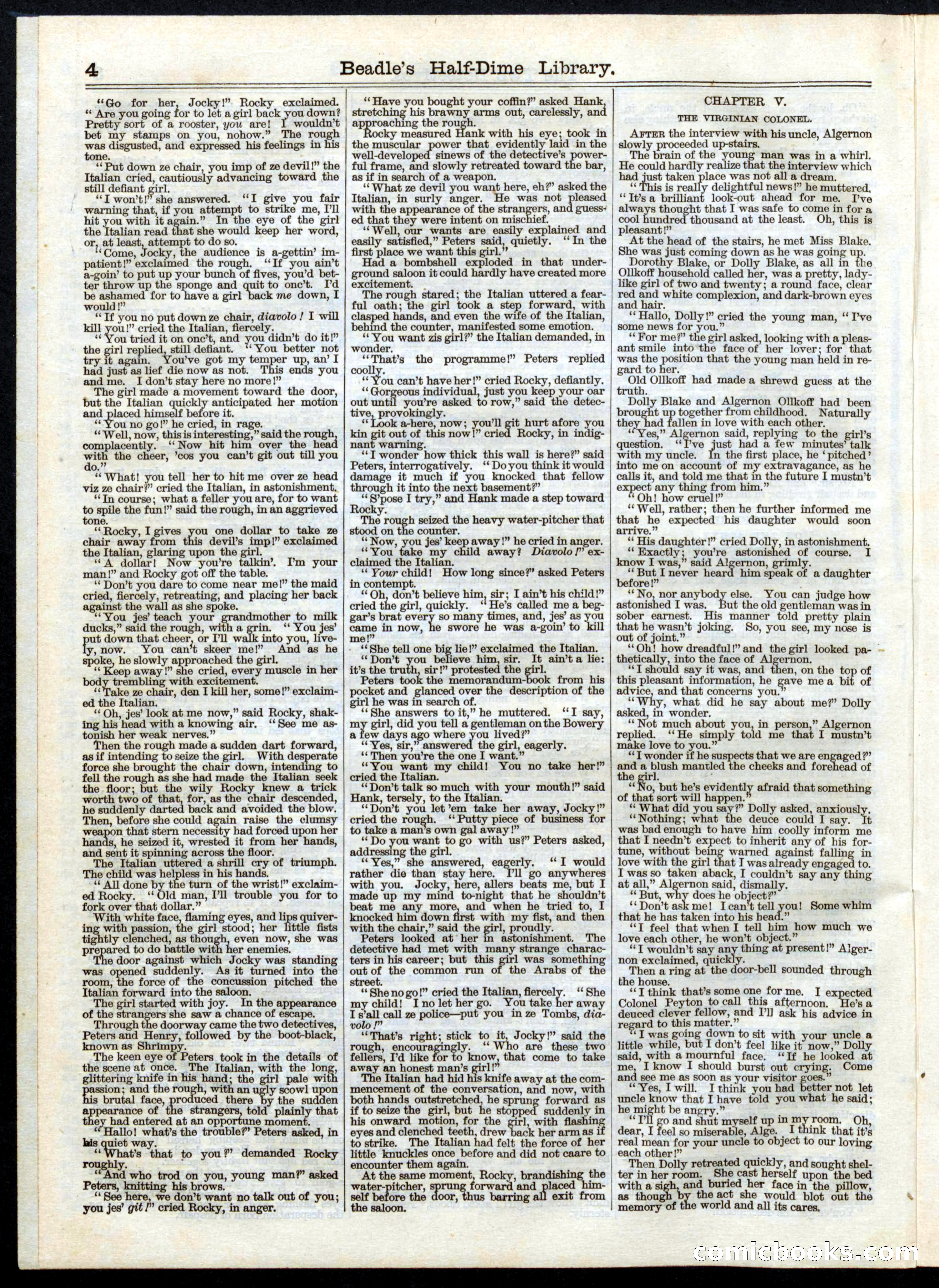 Beadle's Half Dime Library No. 11 — page 4 of 16