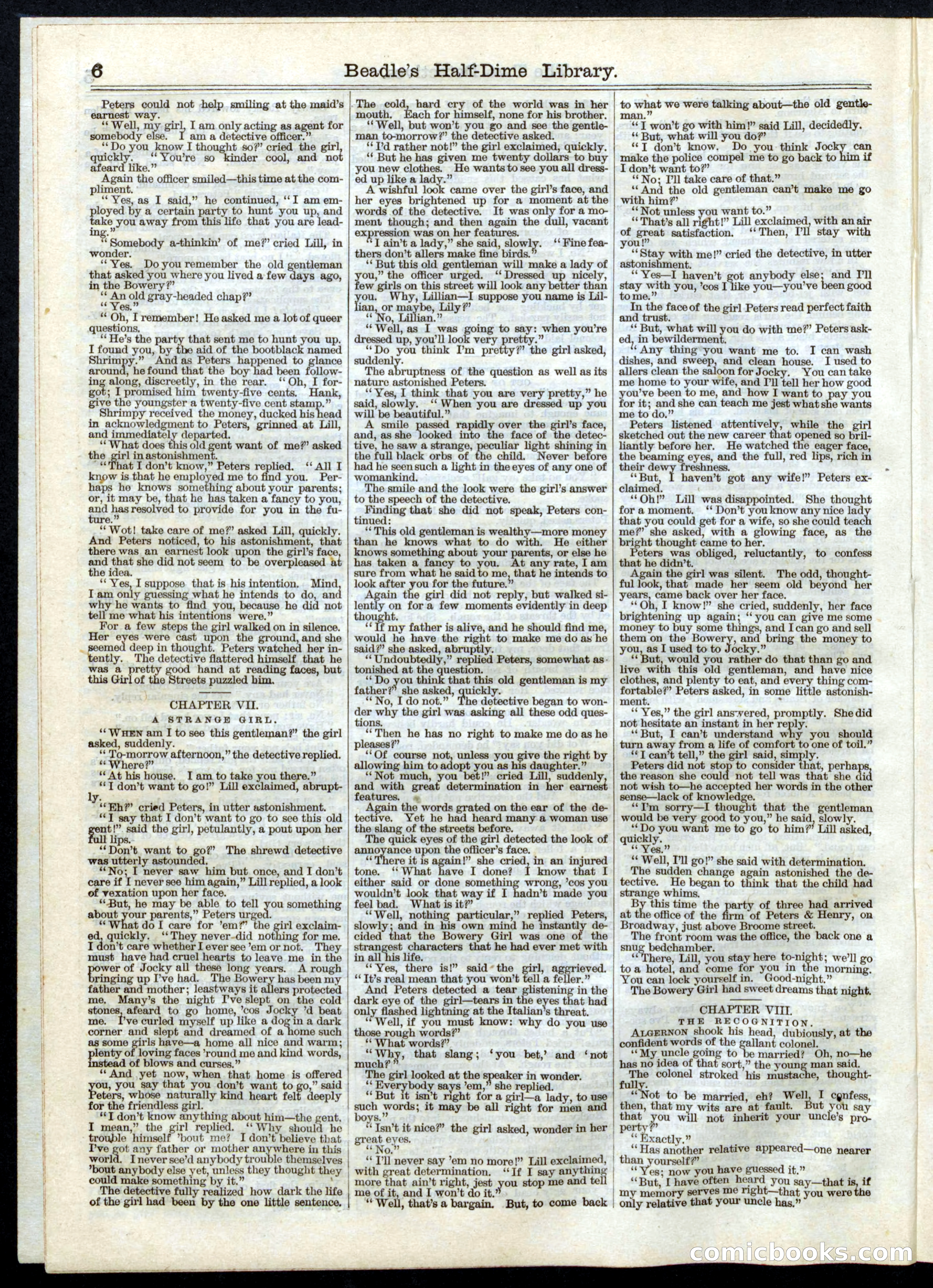 Beadle's Half Dime Library No. 11 — page 6 of 16