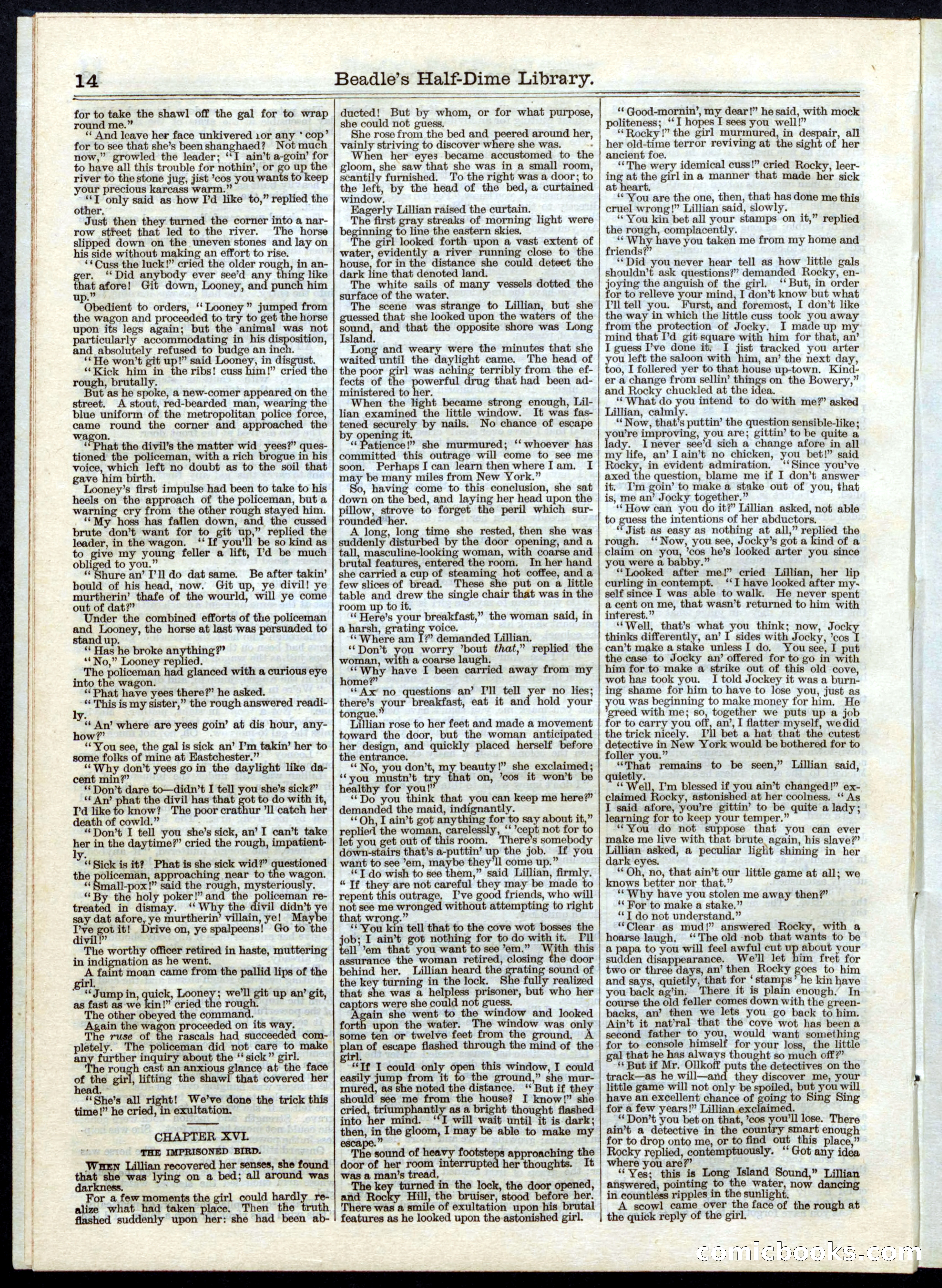 Beadle's Half Dime Library No. 11 — page 14 of 16