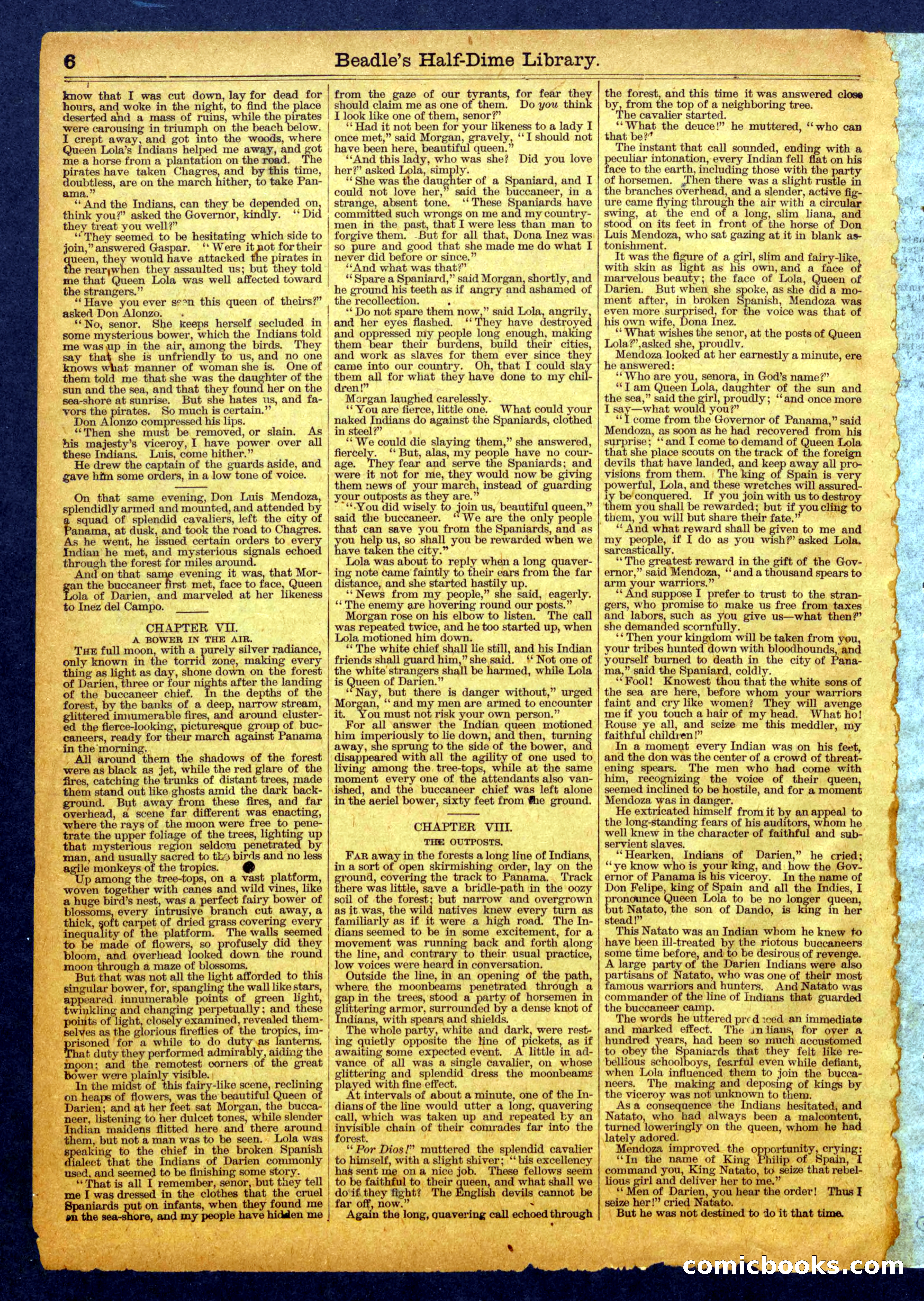 Beadle's Half Dime Library No. 1109 — page 6 of 16