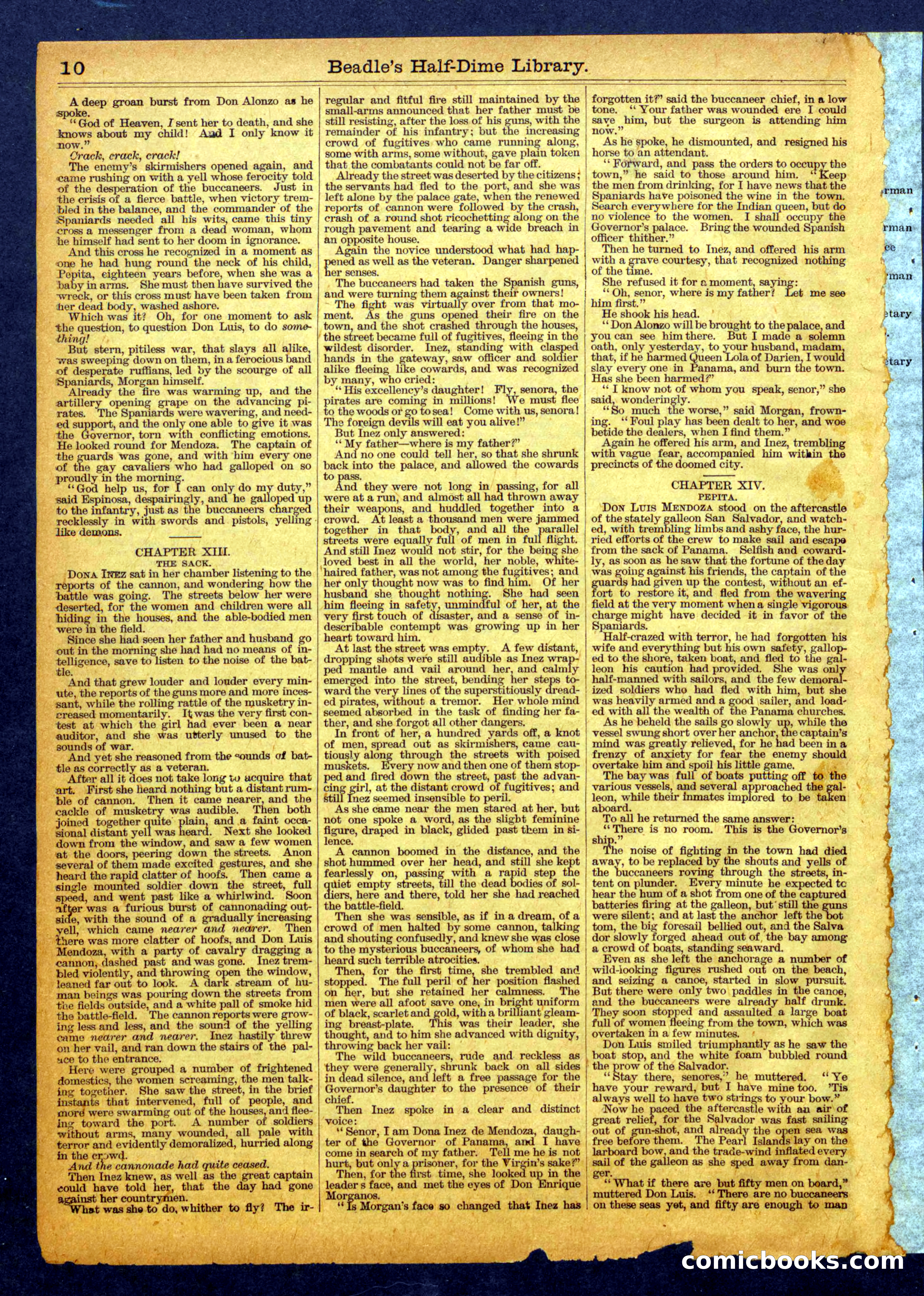 Beadle's Half Dime Library No. 1109 — page 10 of 16