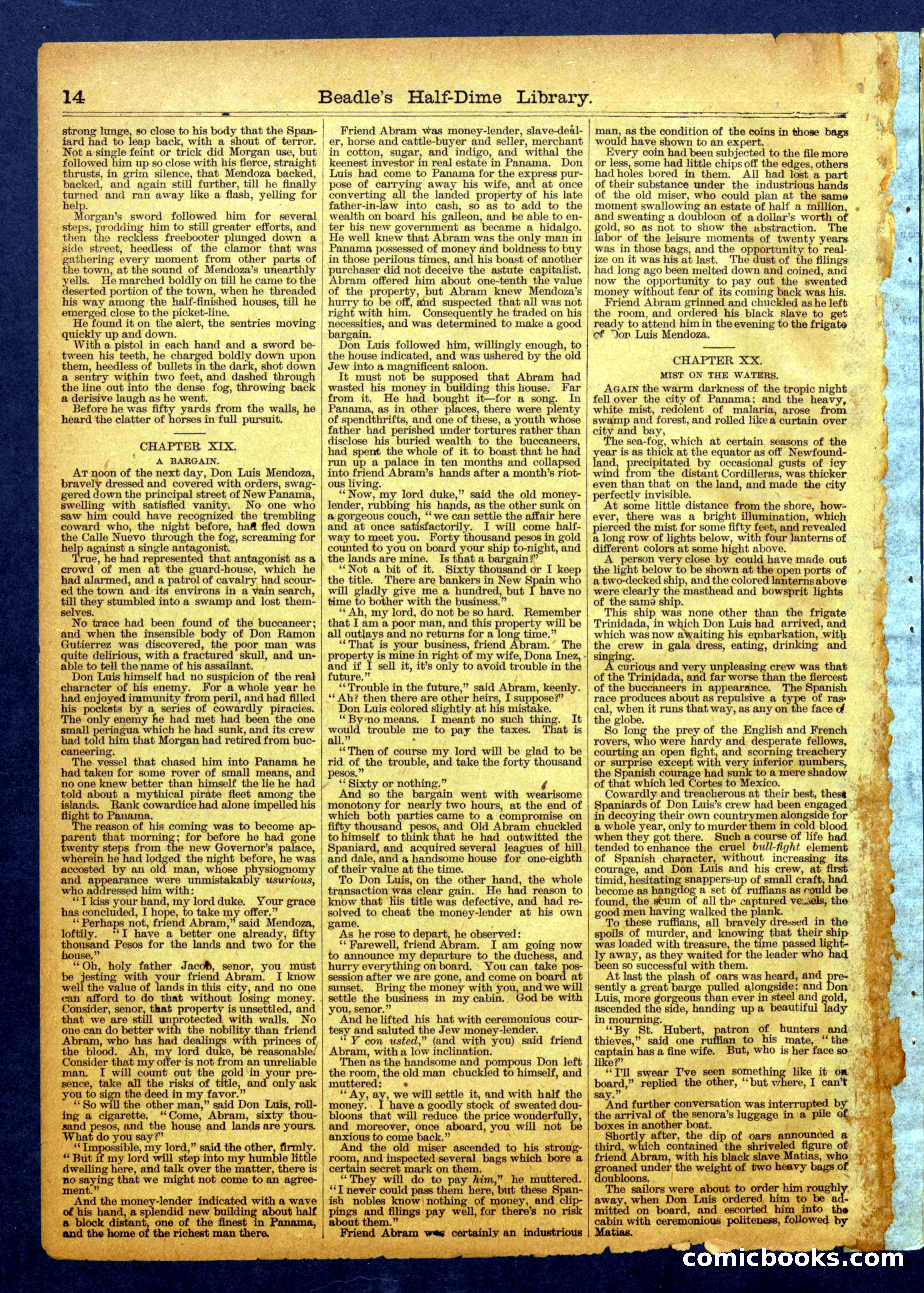 Beadle's Half Dime Library No. 1109 — page 14 of 16