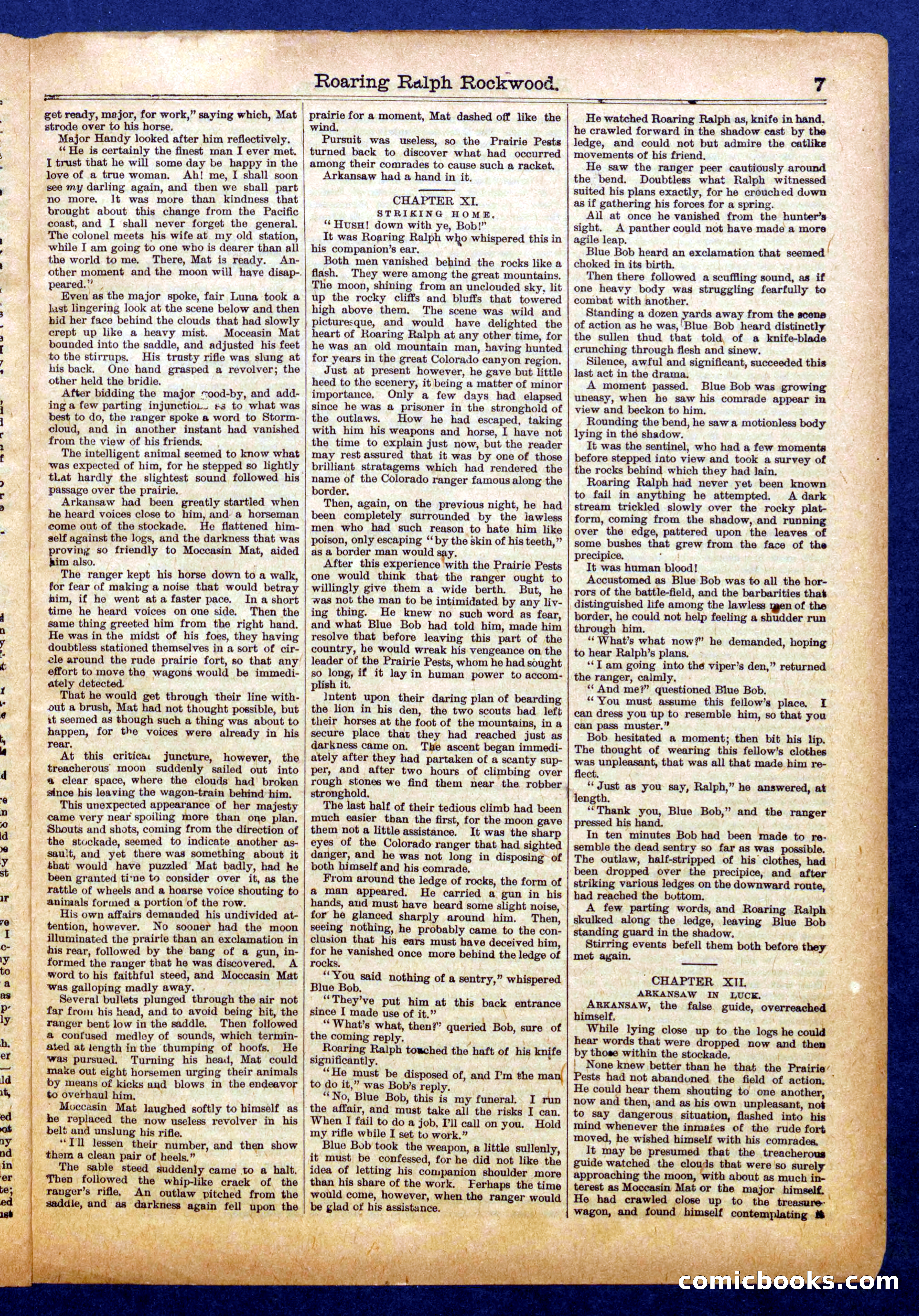 Beadle's Half Dime Library No. 1110 — page 7 of 16