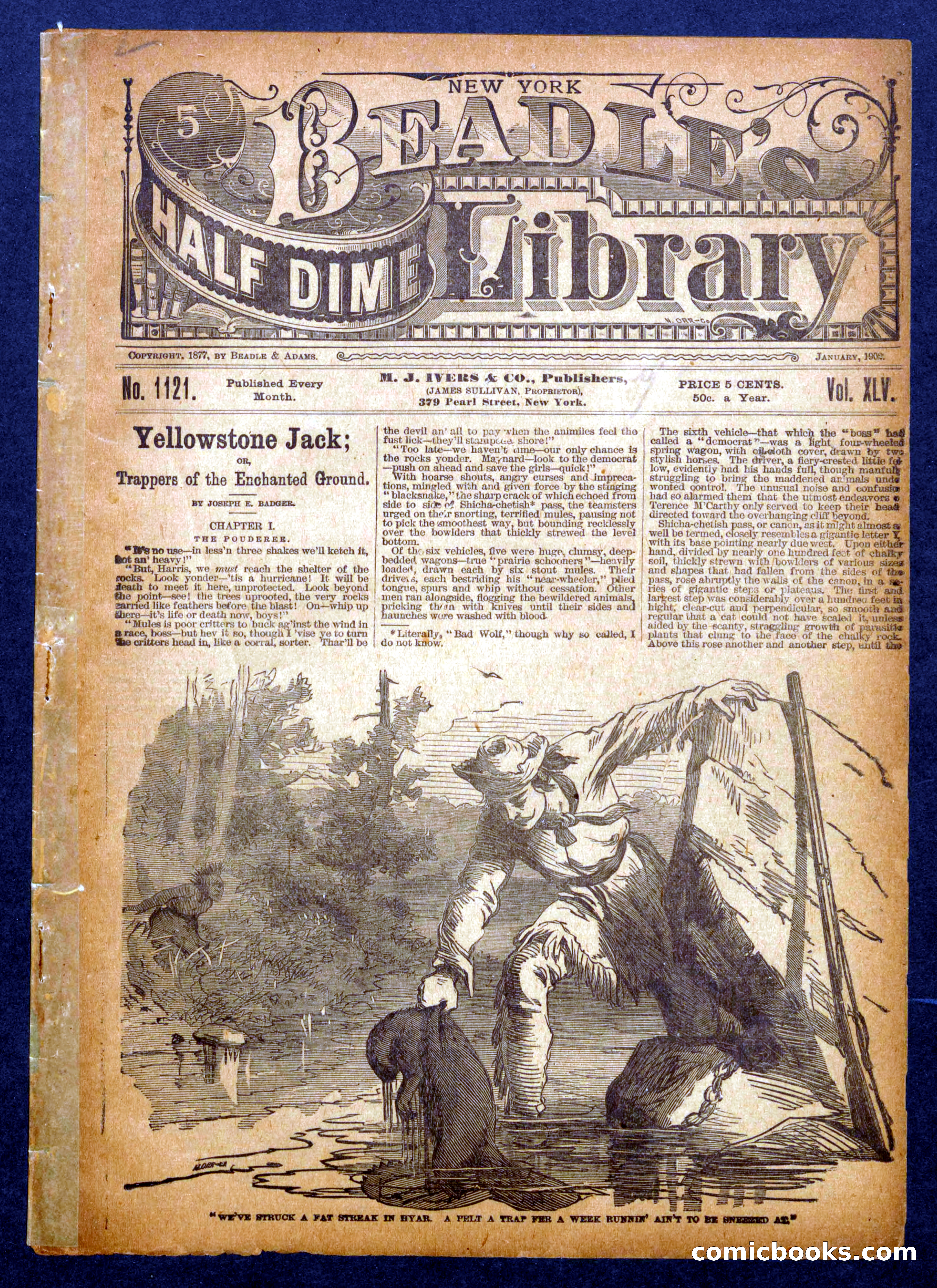 Beadle's Half Dime Library, No. 1121 — page 1 of 16