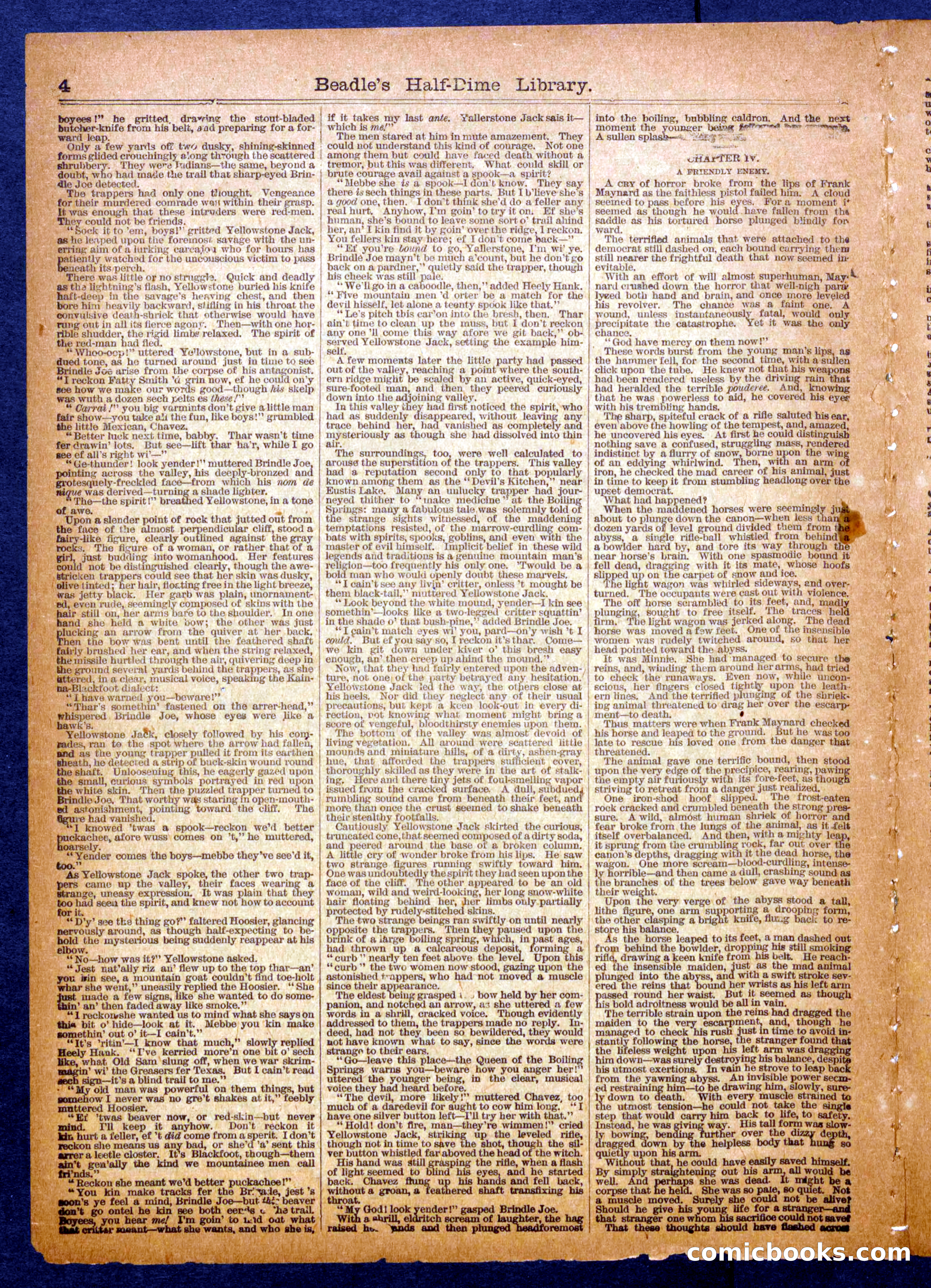 Beadle's Half Dime Library, No. 1121 — page 4 of 16