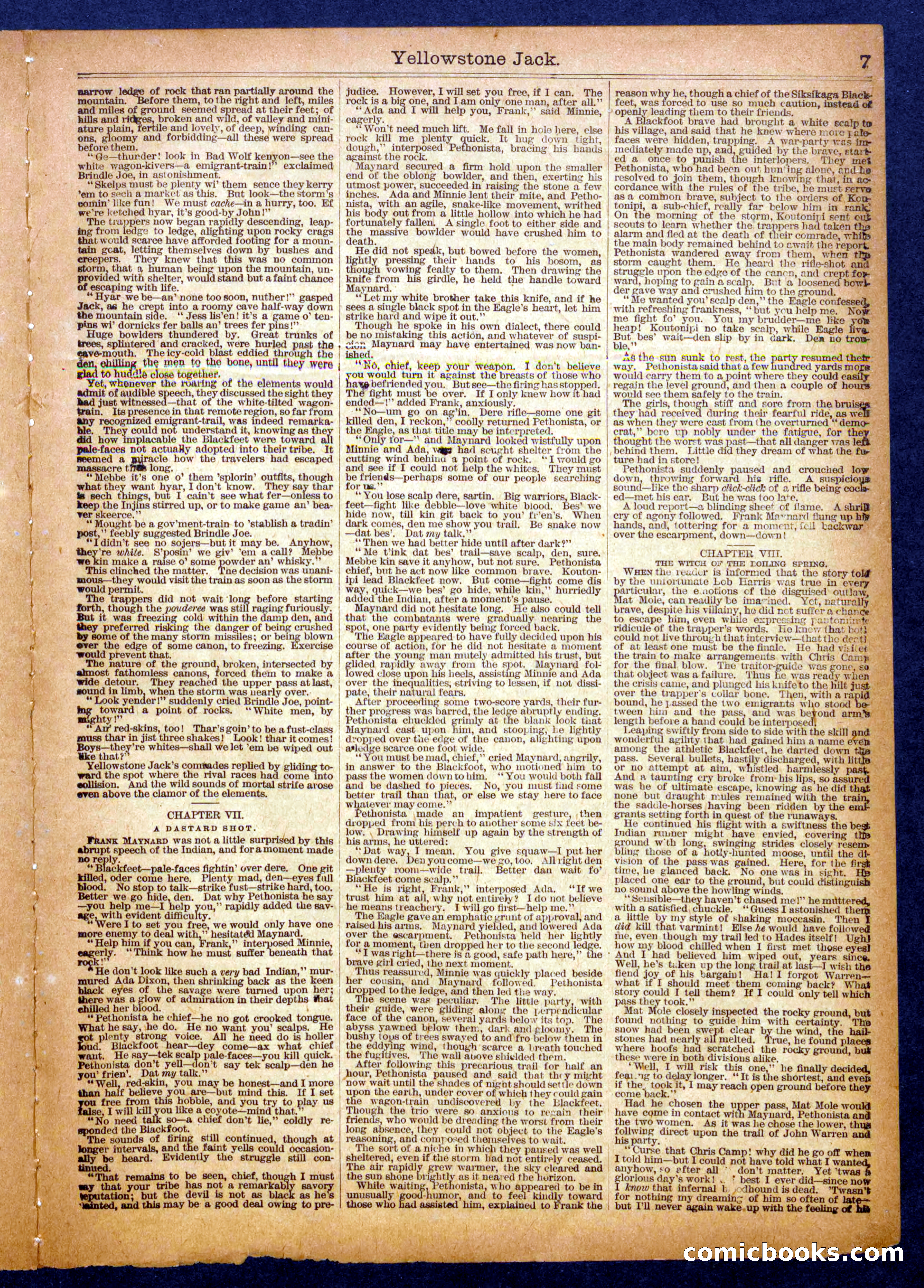 Beadle's Half Dime Library, No. 1121 — page 7 of 16