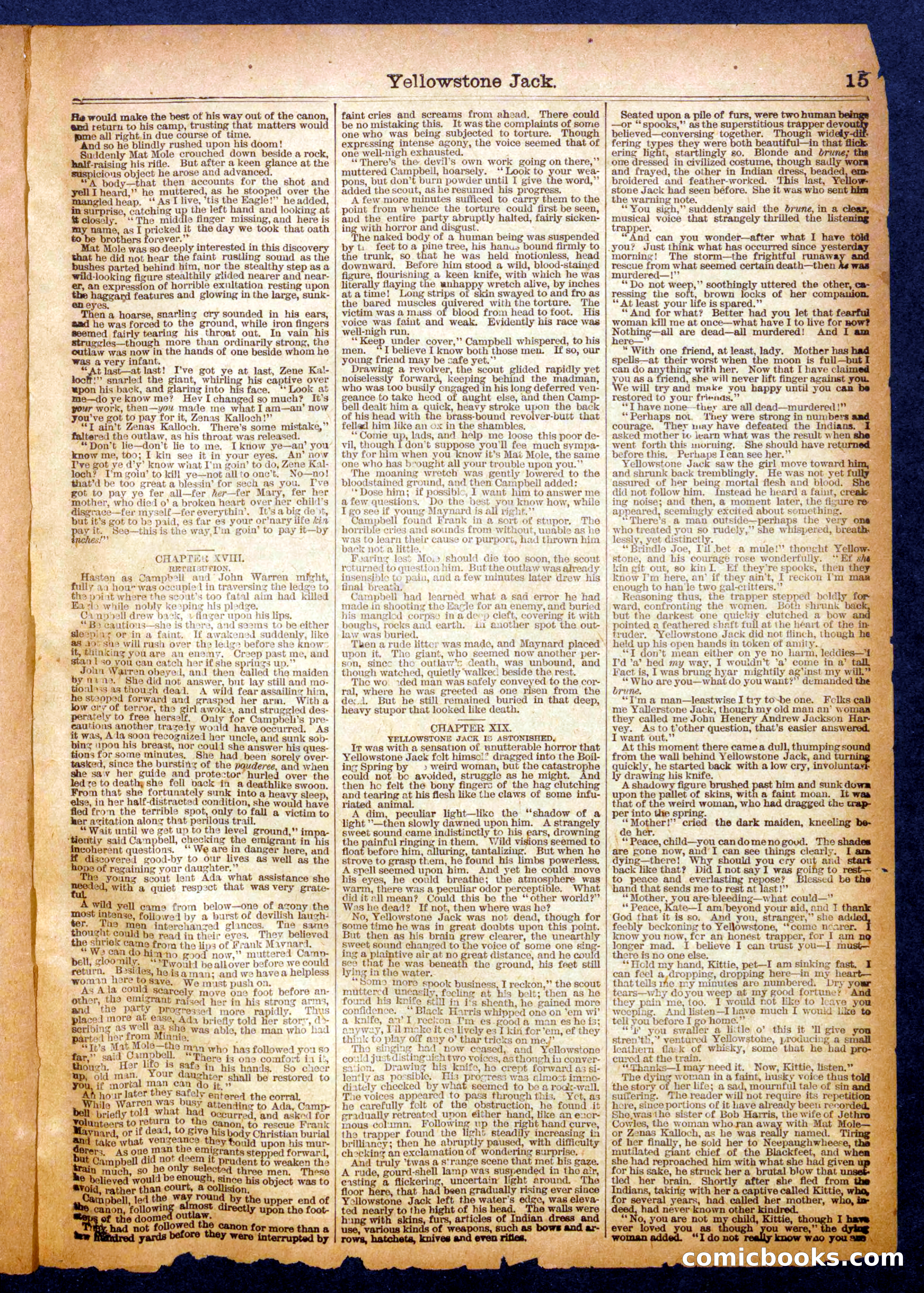 Beadle's Half Dime Library, No. 1121 — page 15 of 16